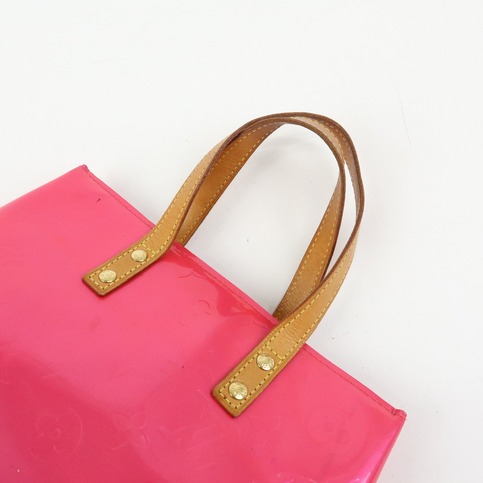Louis Vuitton Monogram Vernis Lead PM Hand Bag Pink M91221