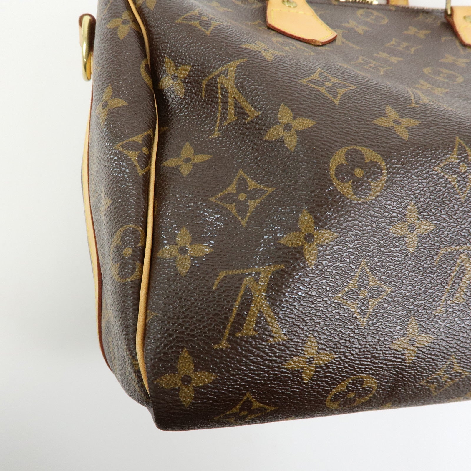 Louis Vuitton Monogram Speedy Bandouliere 30 Boston Bag Brown M40391