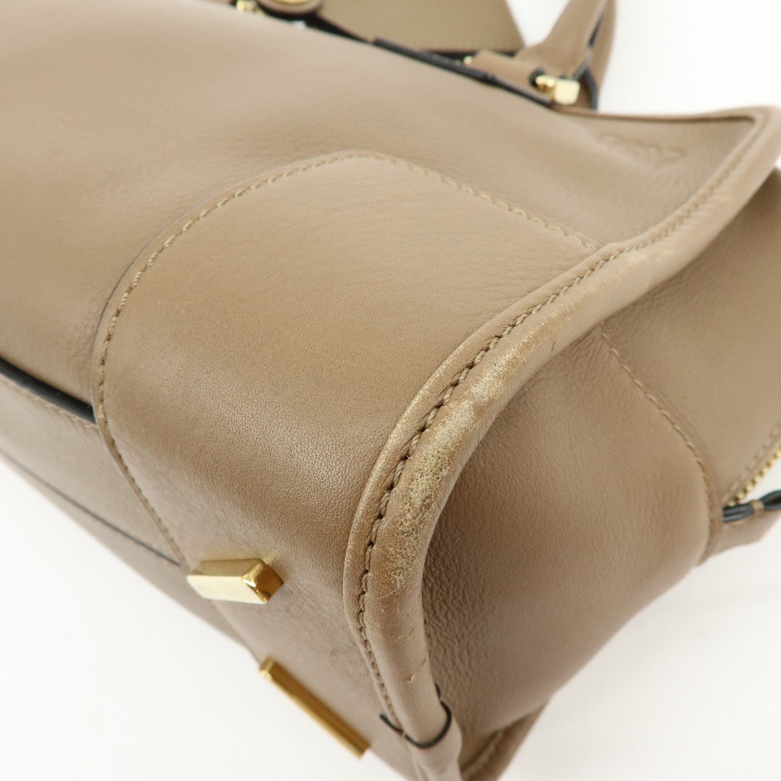 LOEWE Amazona 28 Leather 2Way Bag  Hand Bag Shoulder Bag Mocha