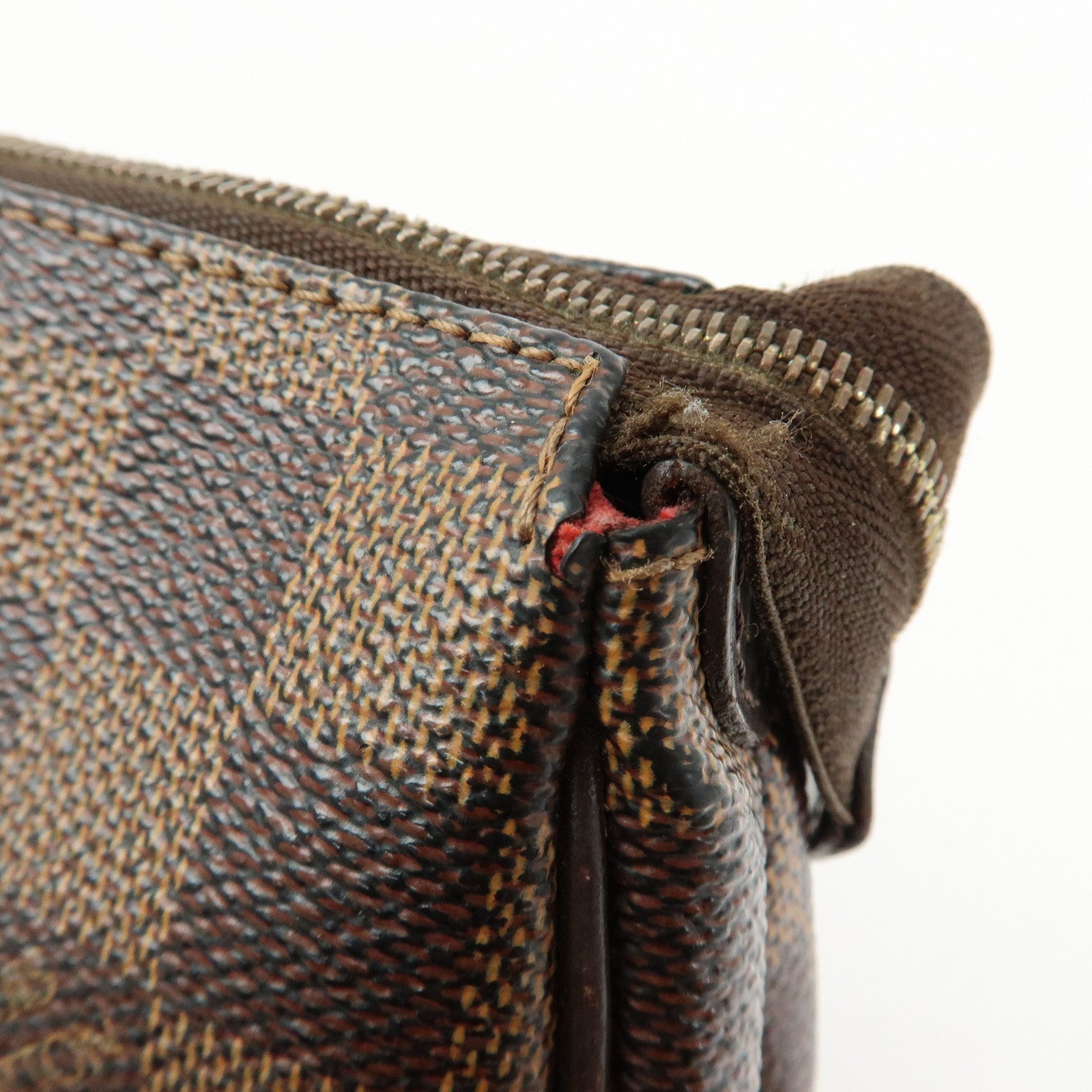 Louis Vuitton Damier Ebene Eva 2Way Hand Bag Chain Shoulder Bag N55213