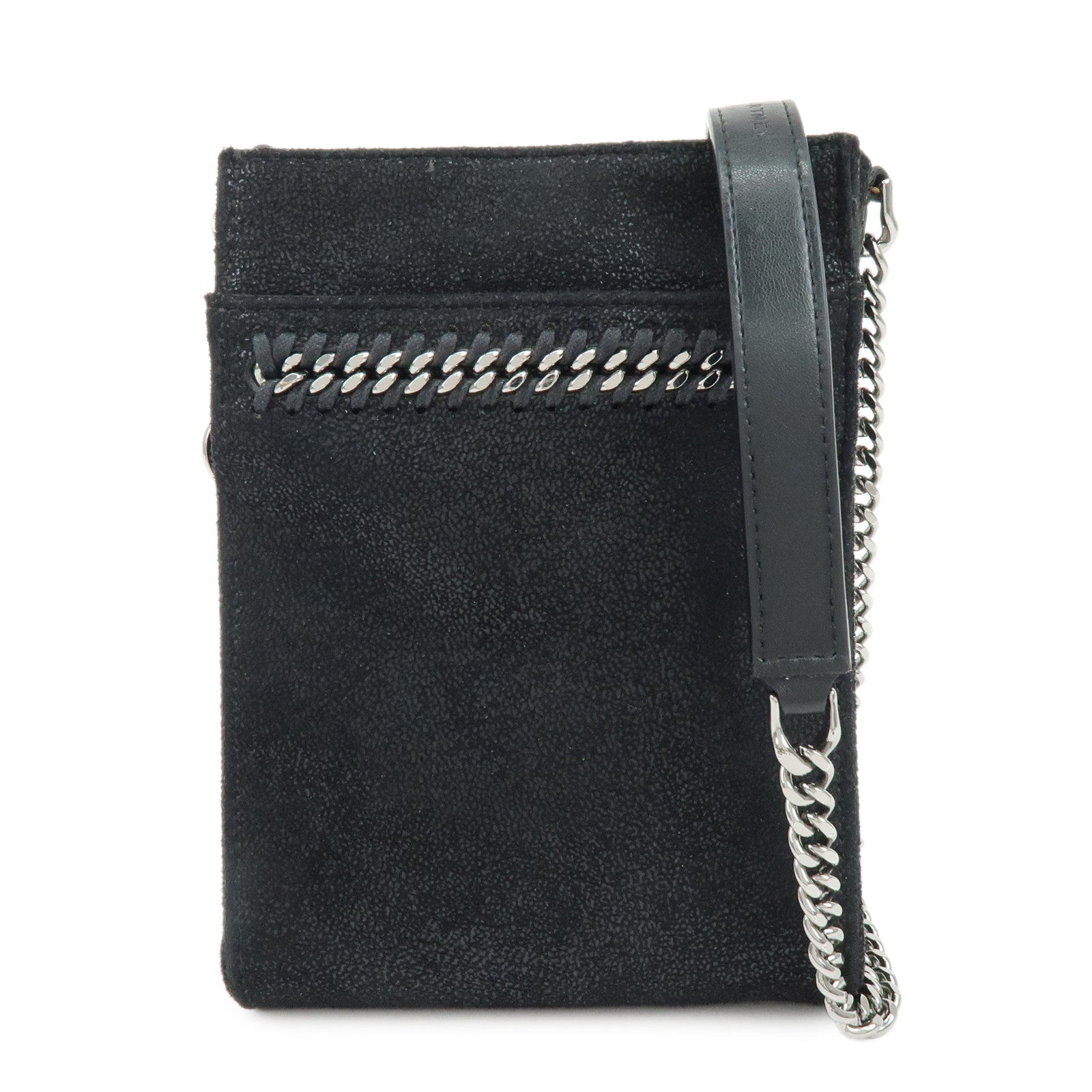 STELLA MCCARTNEY Polyester Chain Shoulder Bag Crossbody Bag Black
