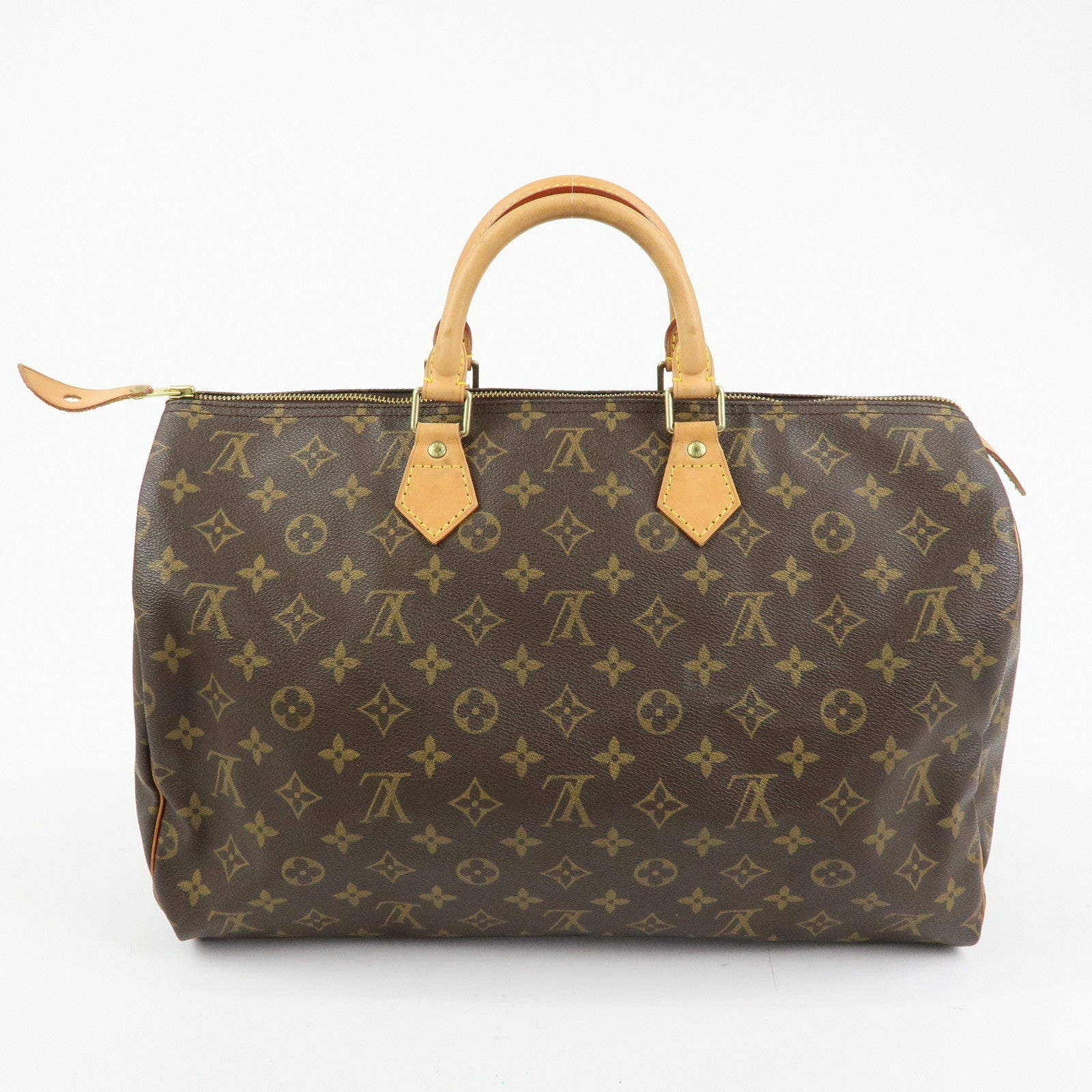 Louis Vuitton Monogram Speedy 40 Hand Bag Boston Bag Brown M41522