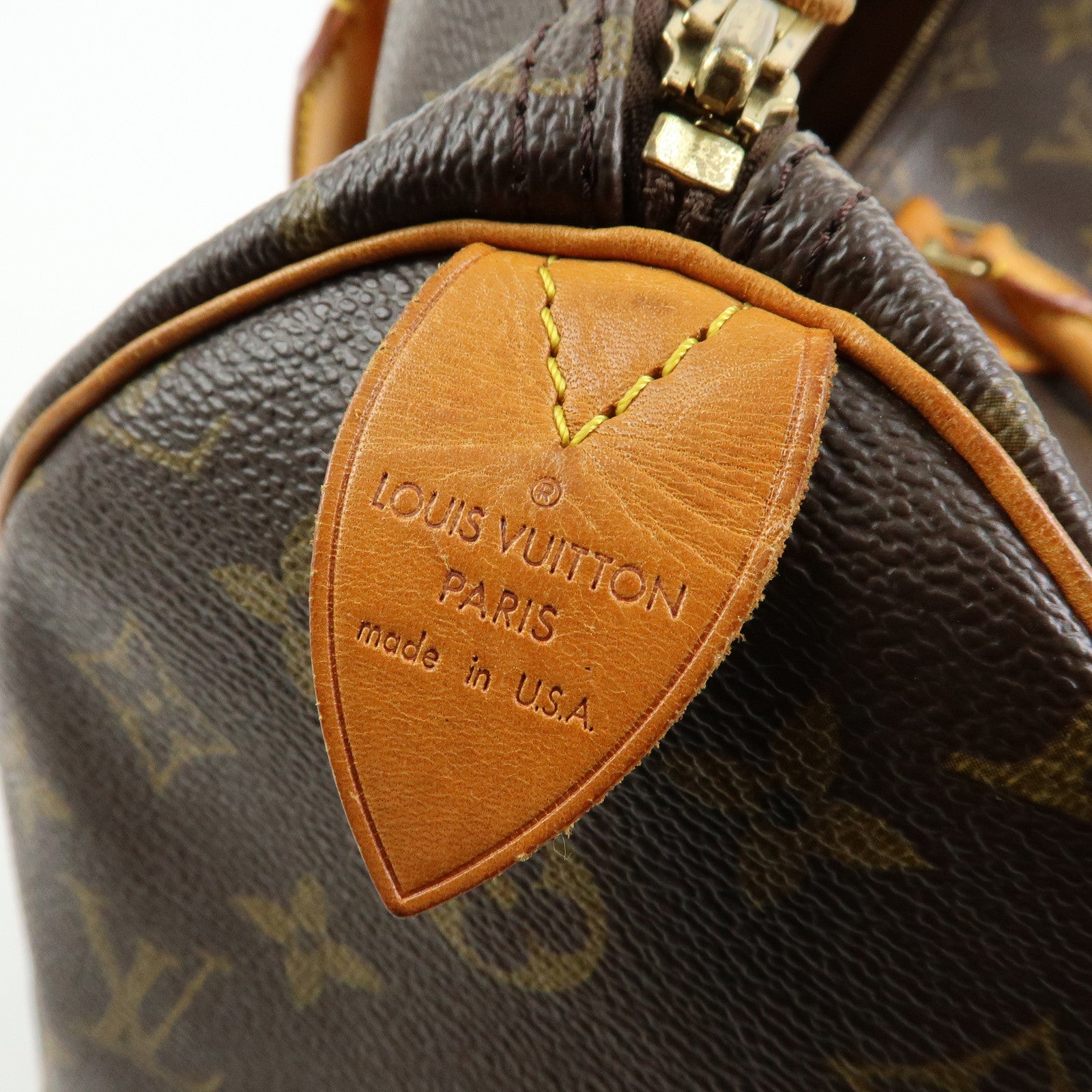 Louis Vuitton Monogram Speedy 35 Boston Bag Hand Bag Brown M41524