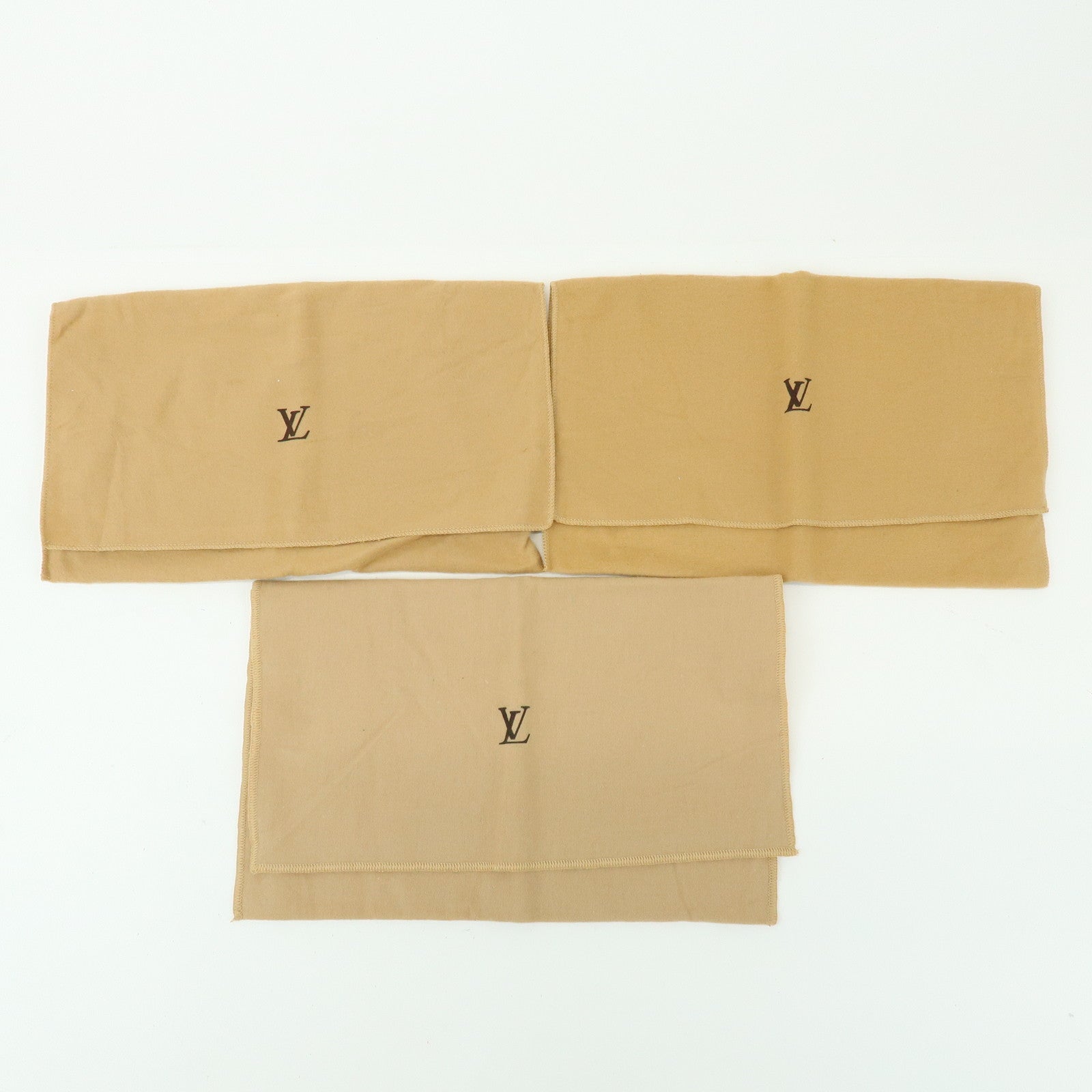 Loiuis Vuitton Set Of 15 Dust Bag Flap Style Beige Brown