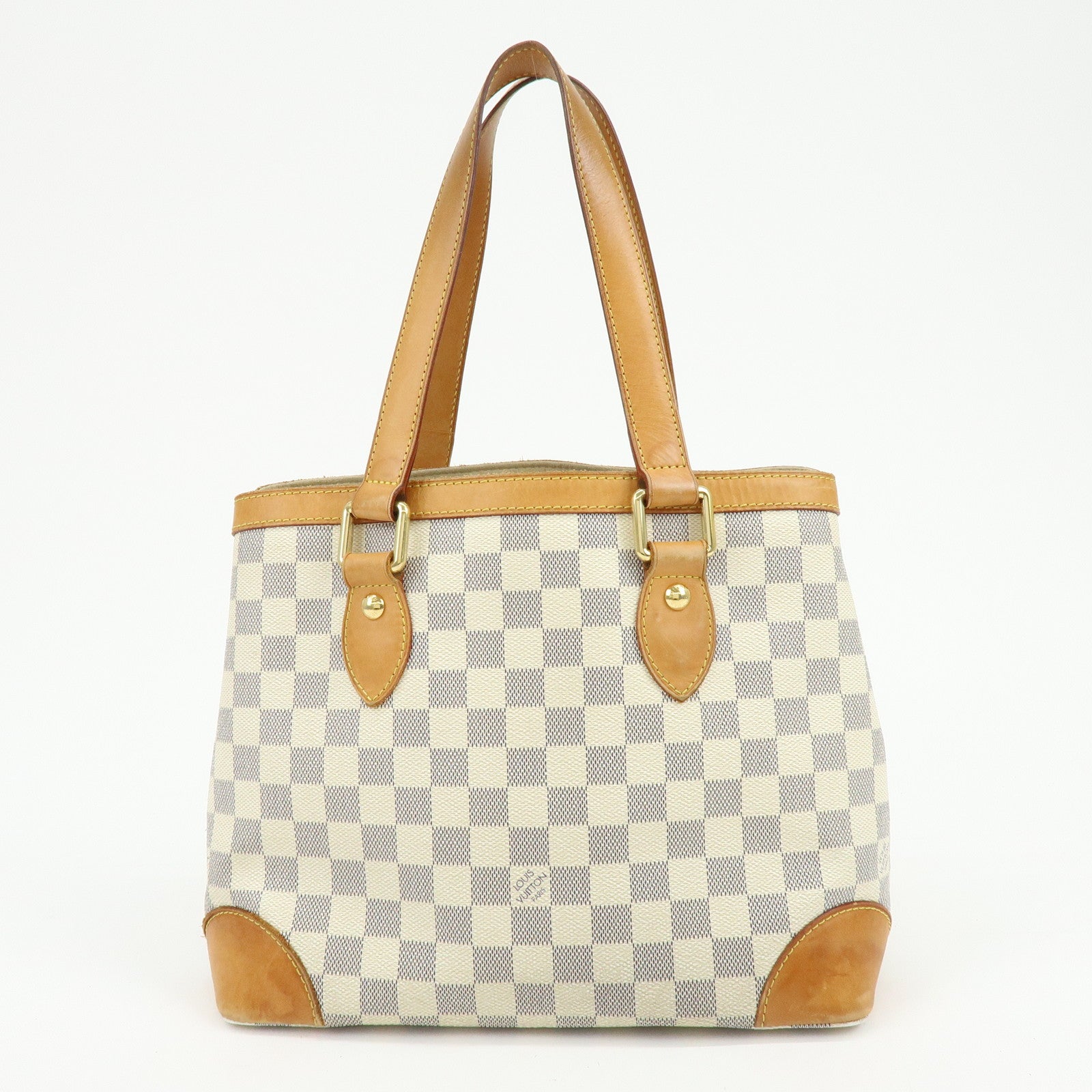 Louis Vuitton Damier Azur Hampstead PM Hand Bag Ivory N51207