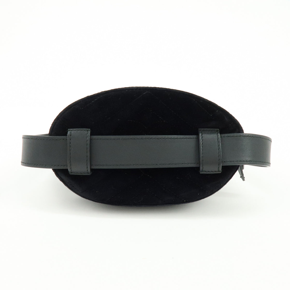 GUCCI GG Marmont Double G Velvet Leather Waist Bag Body Bag 476434