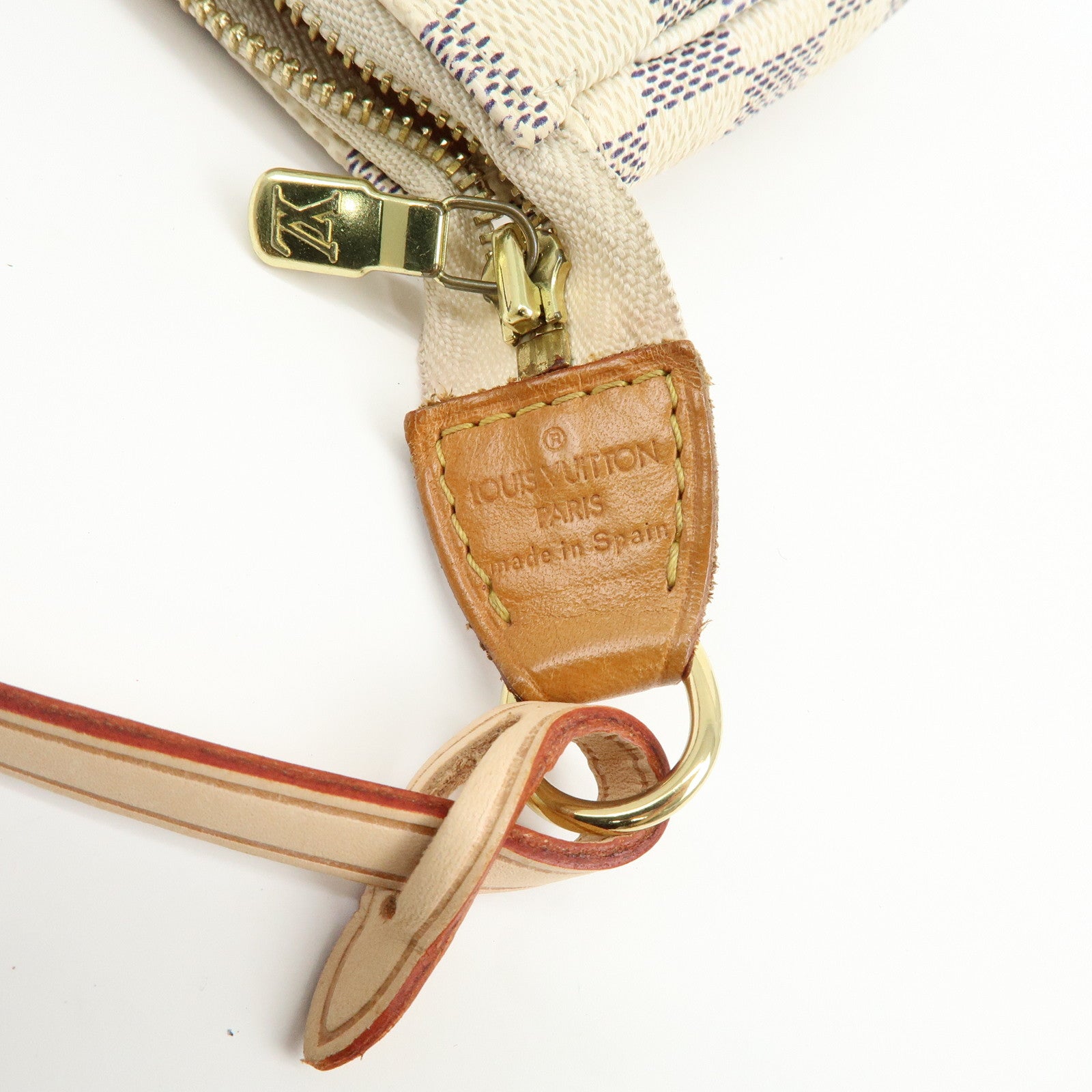 Louis Vuitton Damier Azur Pochette Accessoires Hand Bag Pouch N41207