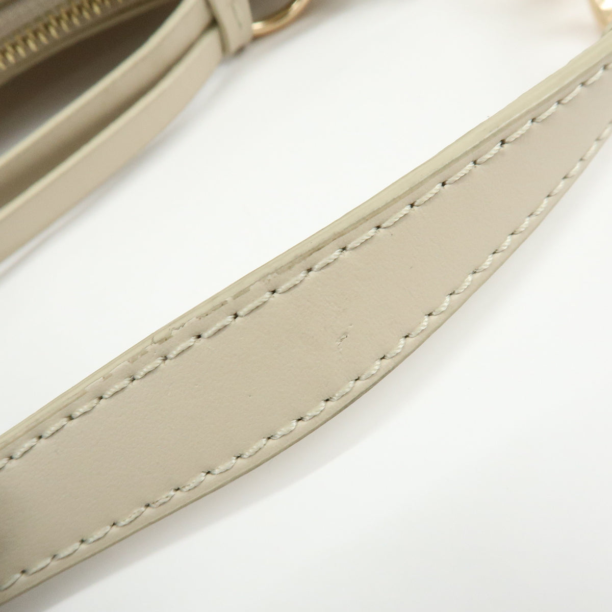 Chloe See By Chloe Joan Leather Hand Bag Clutch Bag Beige