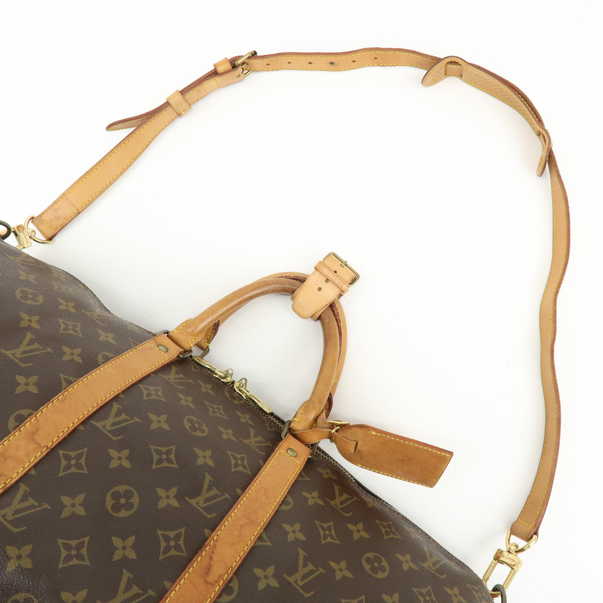 Louis Vuitton Monogram Keep All Bandouliere 50 Boston Bag M41416