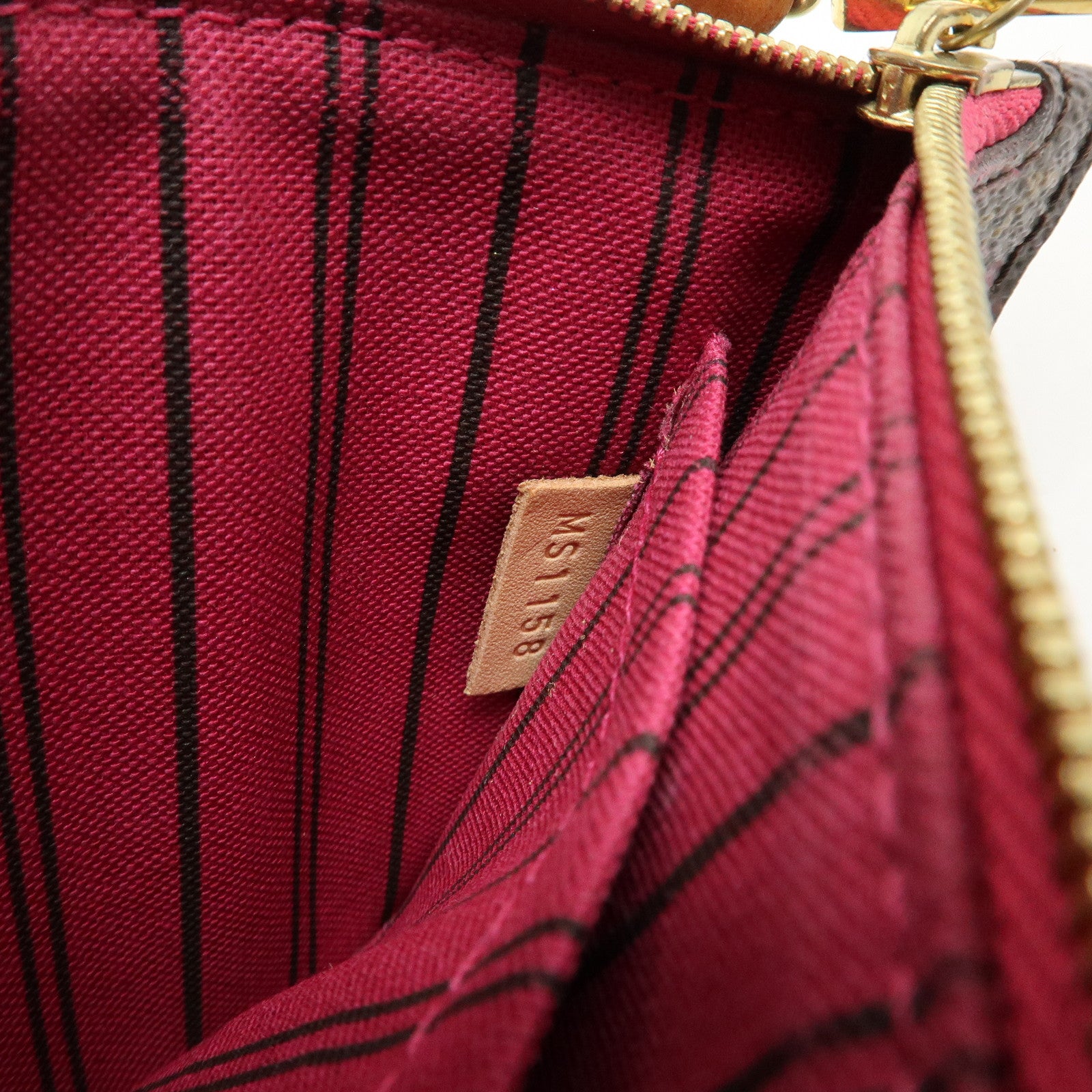 Louis Vuitton Monogram Canvas Pouch for Neverfull PM Tote Bag Pivoine