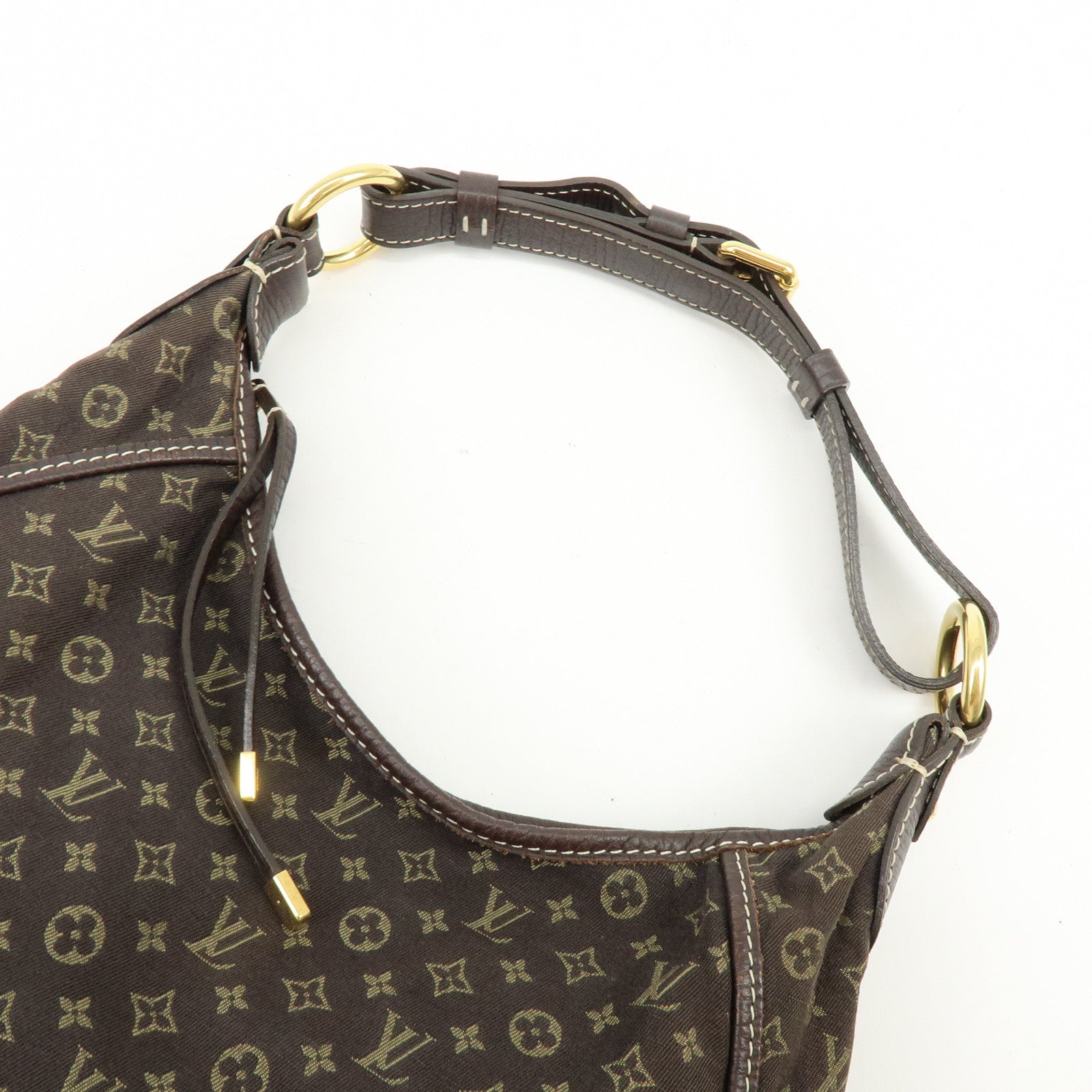 Louis Vuitton Monogram Mini Lin Manon PM Shoulder Hand Bag Ebene M95621