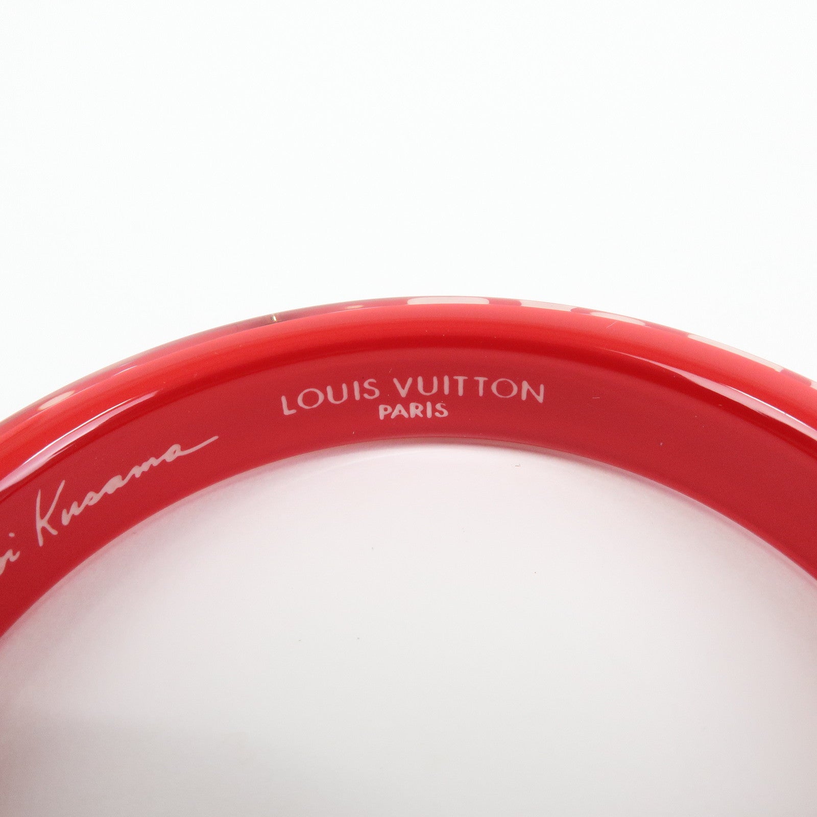 Louis Vuitton X Yayoi Kusama Dots Infinity Bracelet Red White M66684