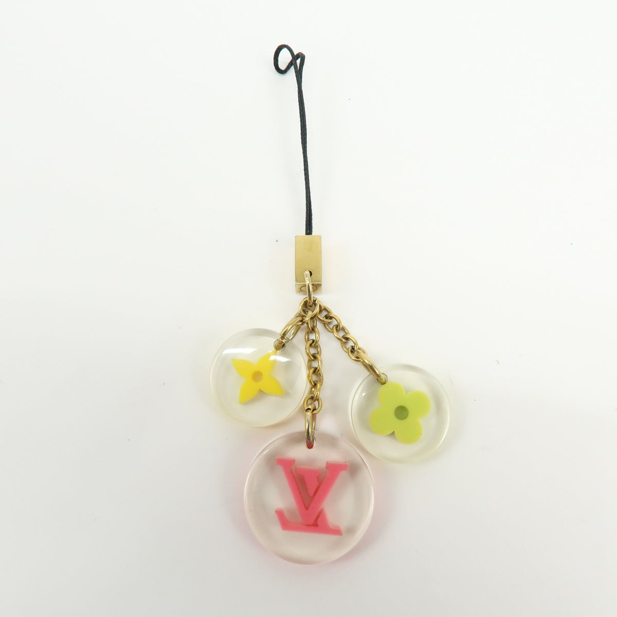 Louis Vuitton Plastic Bijou Telephone Fleurs Key Holder M65108