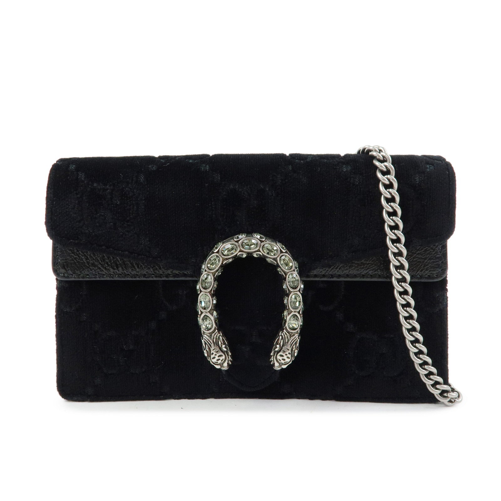 GUCCI Dionysus Super Mini Bag Velvet Leather Chain Shoulder Bag 476432