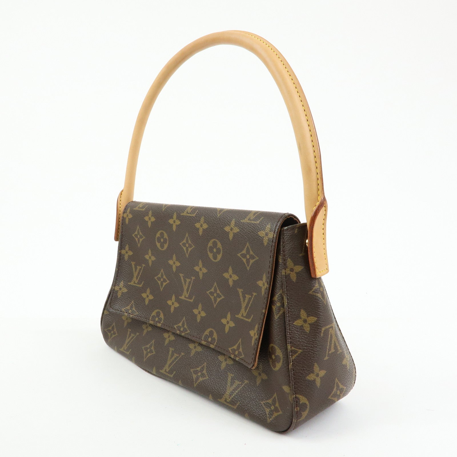 Louis Vuitton Monogram Mini Looping Canvas Shoulder Bag Brown M51147