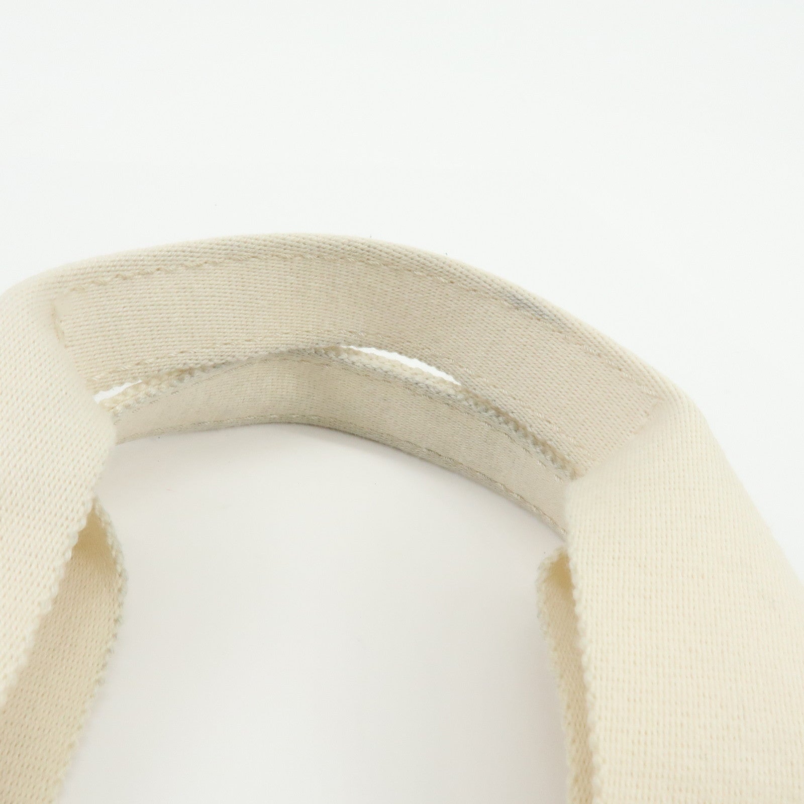 HERMES Bora Bora PM Canvas Tote Bag Hand Bag Ivory
