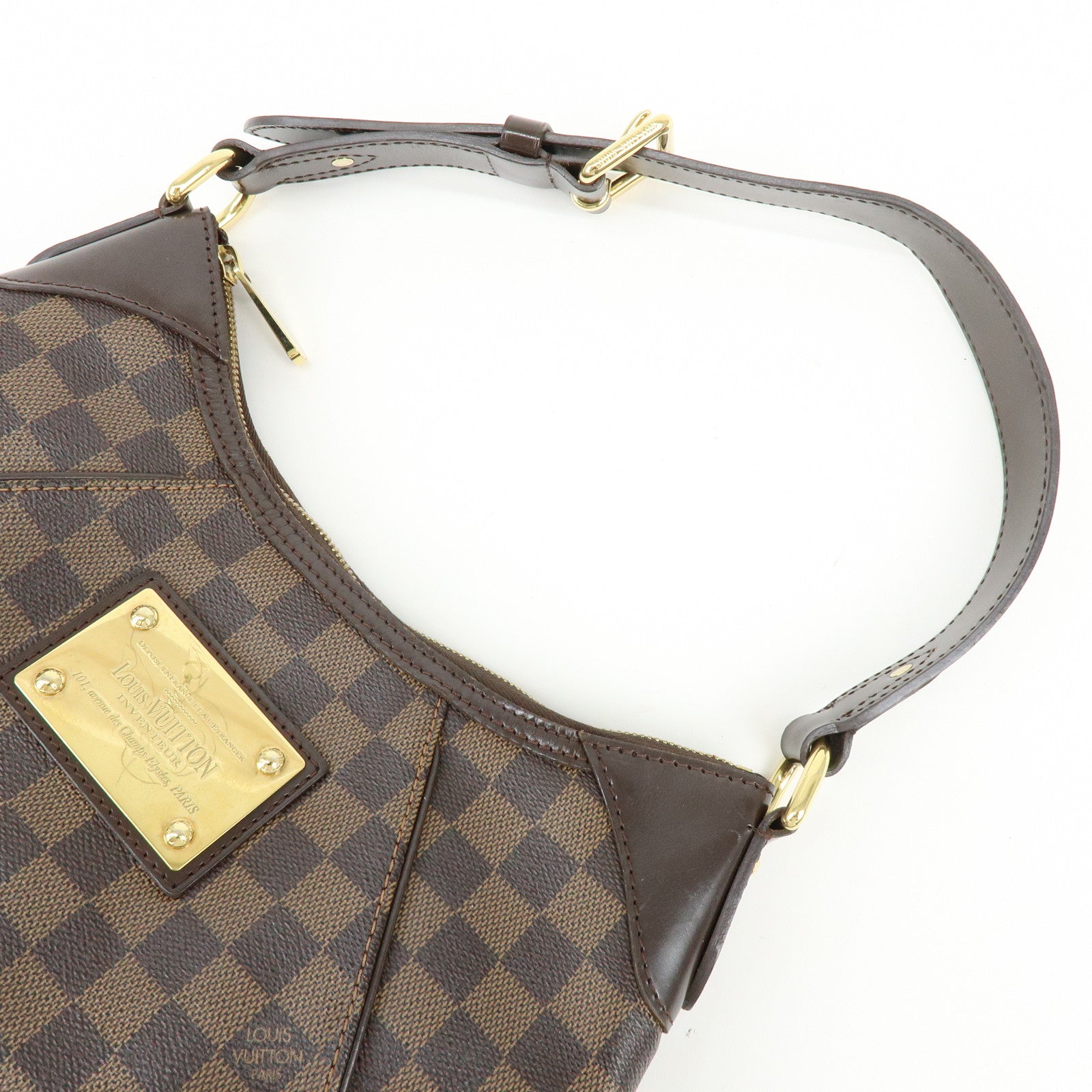 Louis Vuitton Damier Ebene Thames PM Shoulder Bag Hand Bag N48180