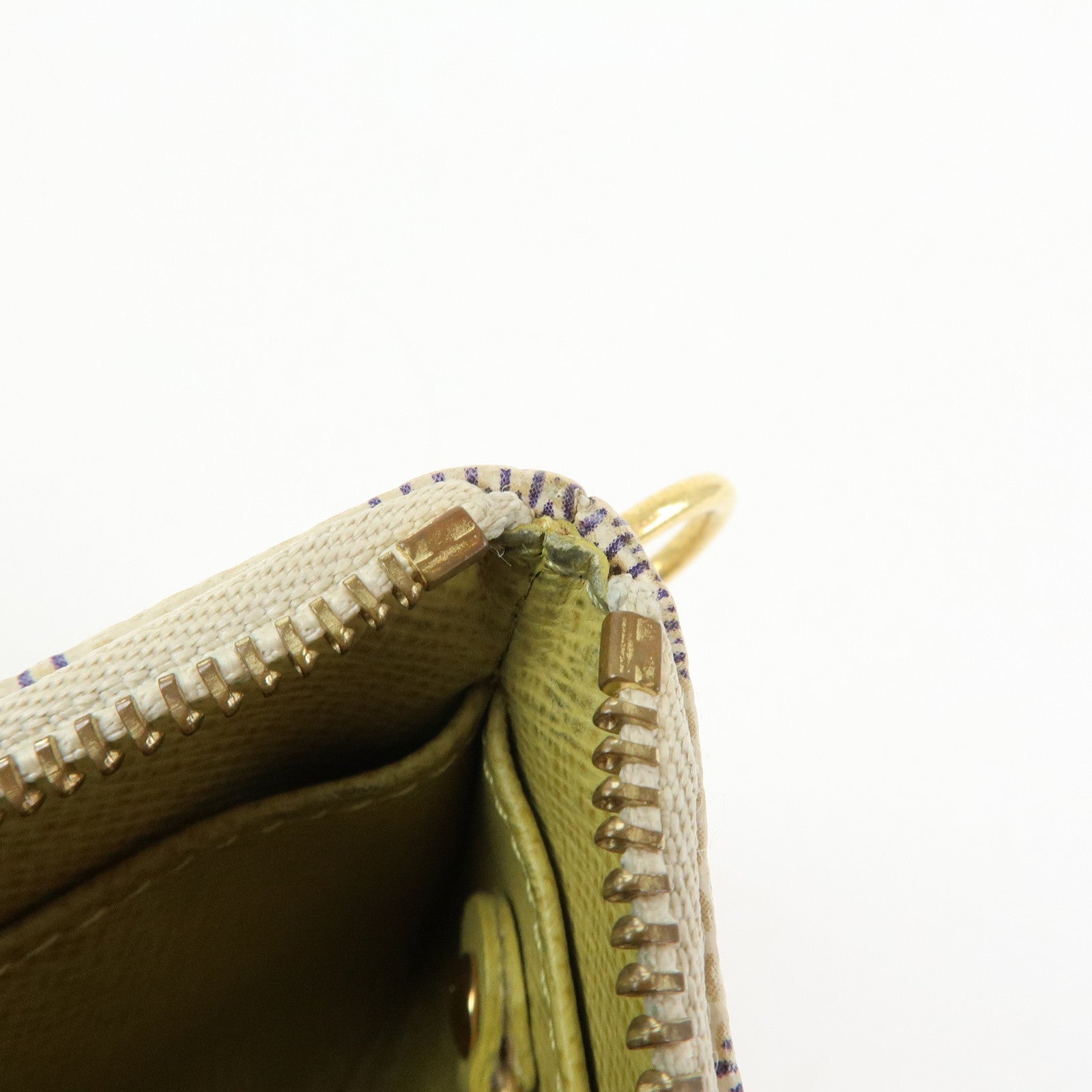 Louis Vuitton Damier Azur Monogram Labels Pochette Cles Complice N63085