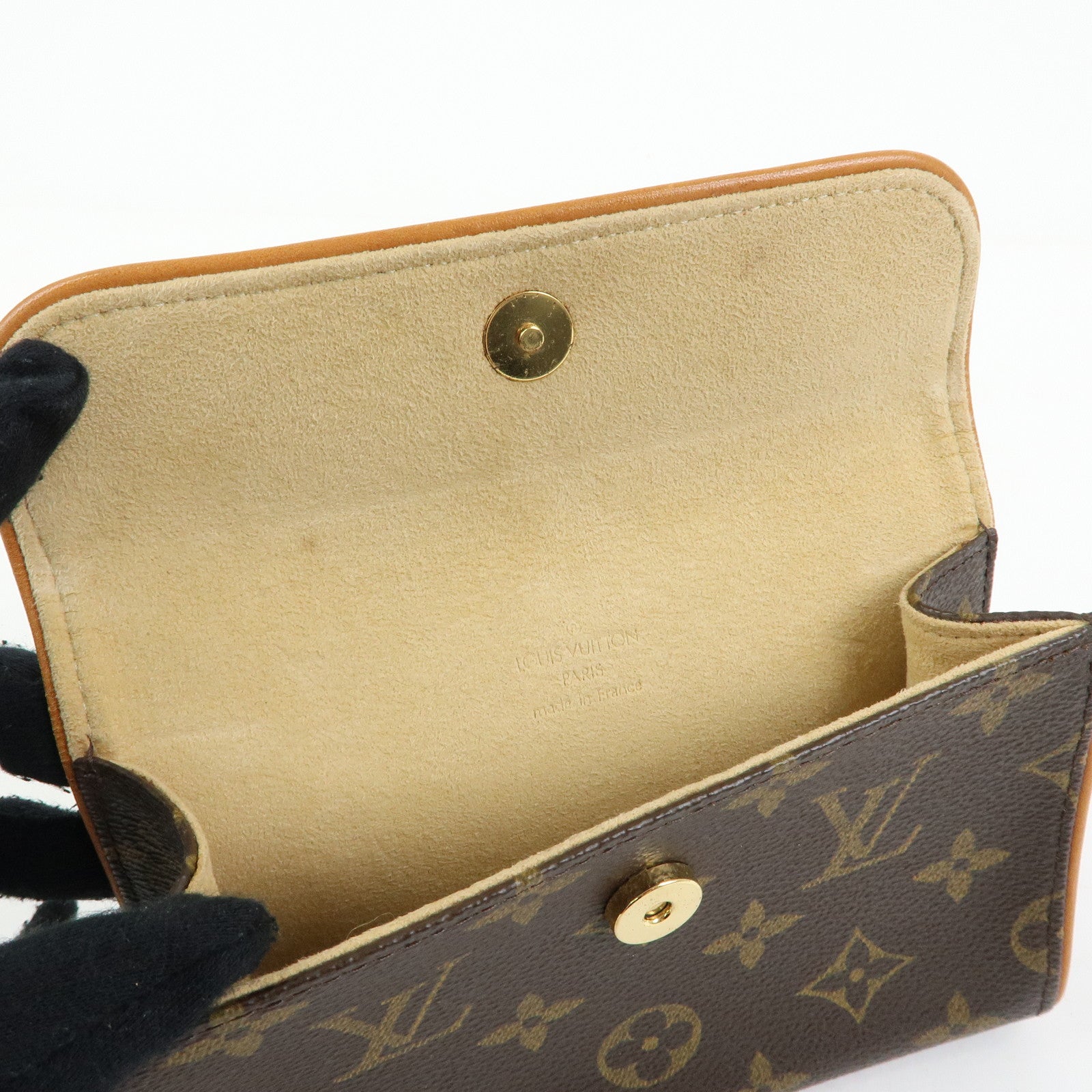 Louis Vuitton Monogram Pochette Florentine Waist Bag Belt XS M51855