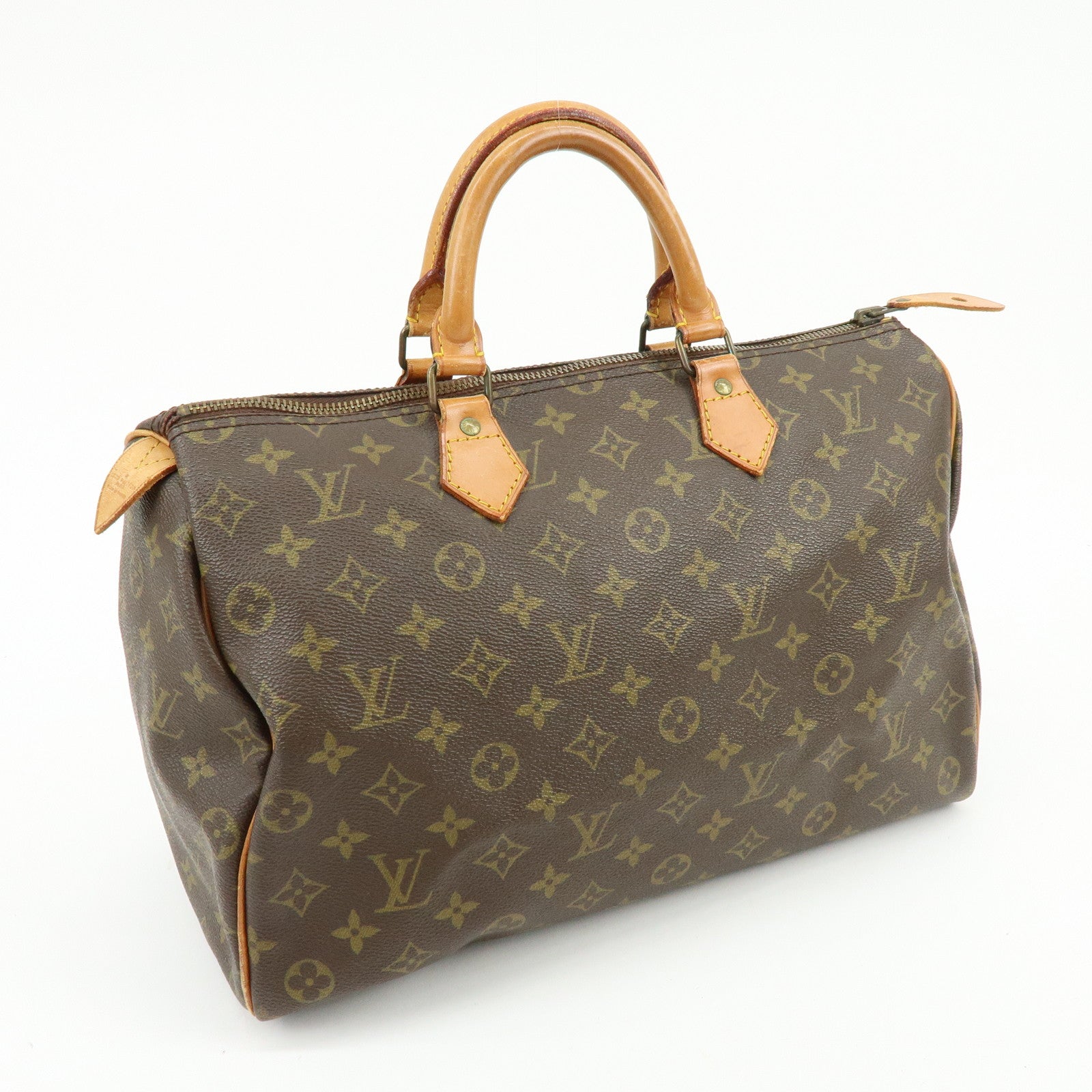 Louis Vuitton Monogram Canvas Speedy 35 Boston Bag Hand Bag M41524