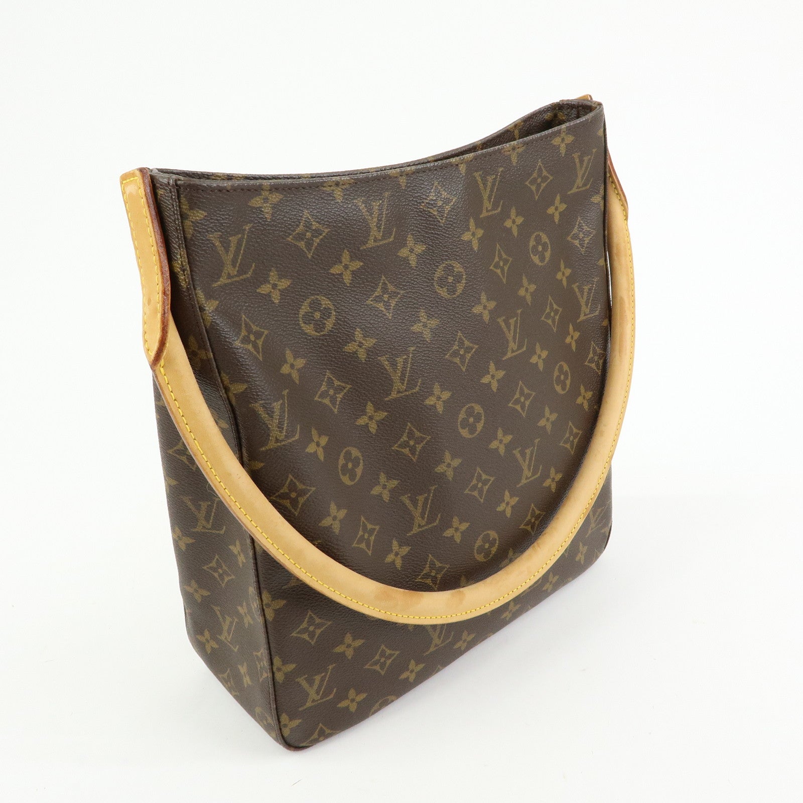 Louis Vuitton Monogram Looping GM Canvas Shoulder Bag Brown M51145