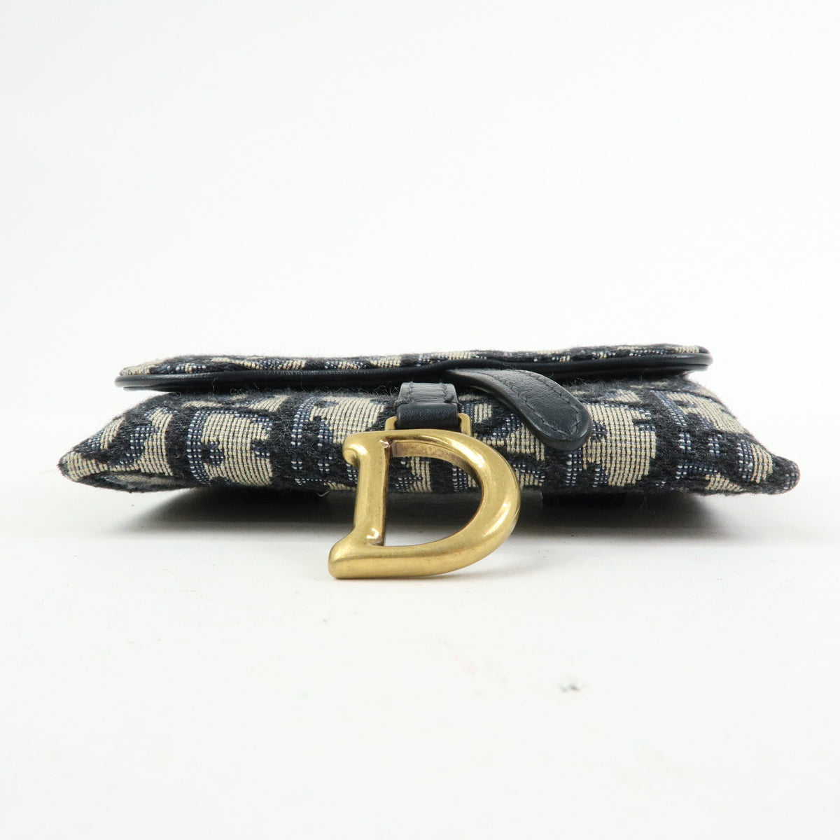 Christian Dior Oblique Saddle Jacquard Canvas Chain Shoulder Pouch