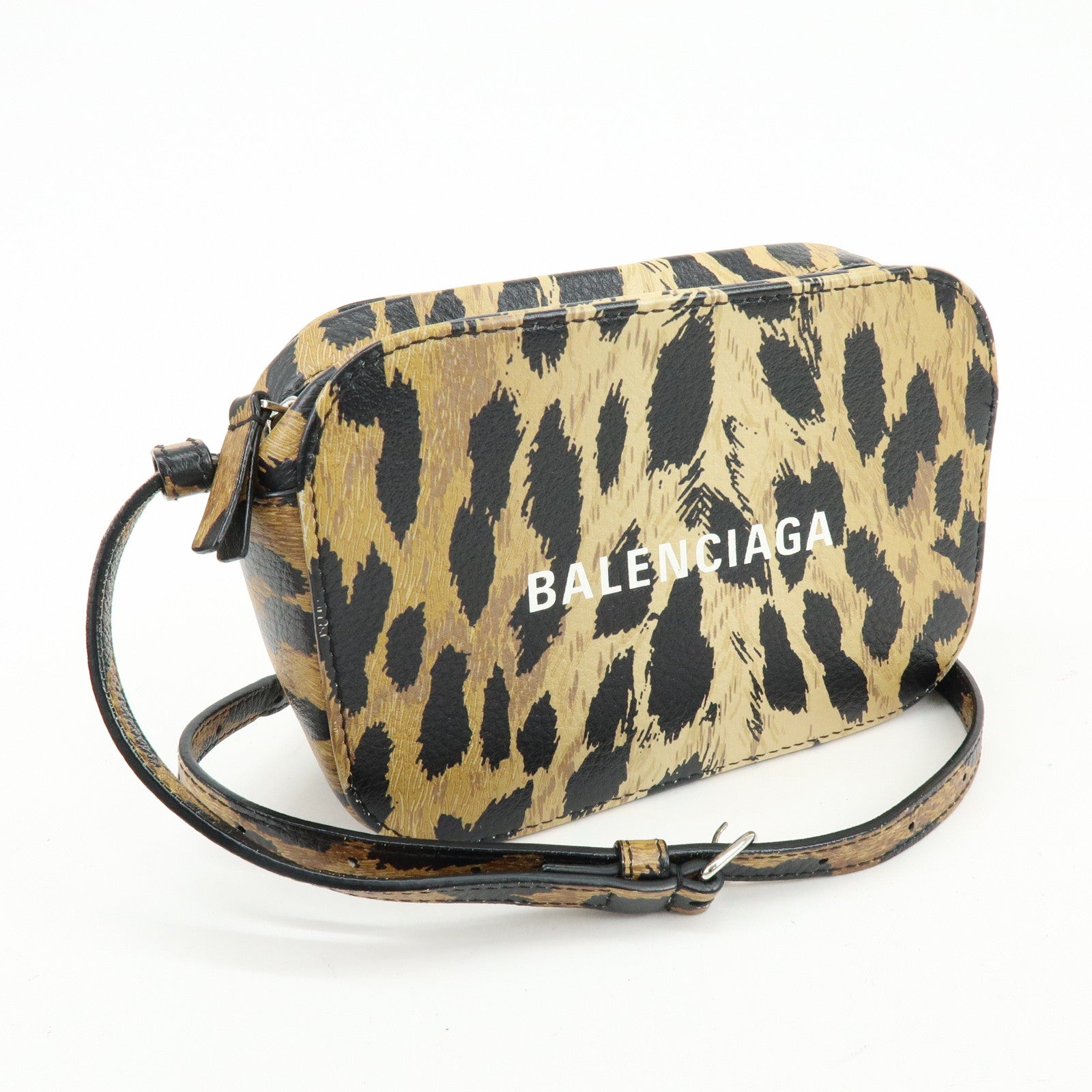 BALENCIAGA Everyday Camera Bag Shoulder Bag Leopard Pattern 552372