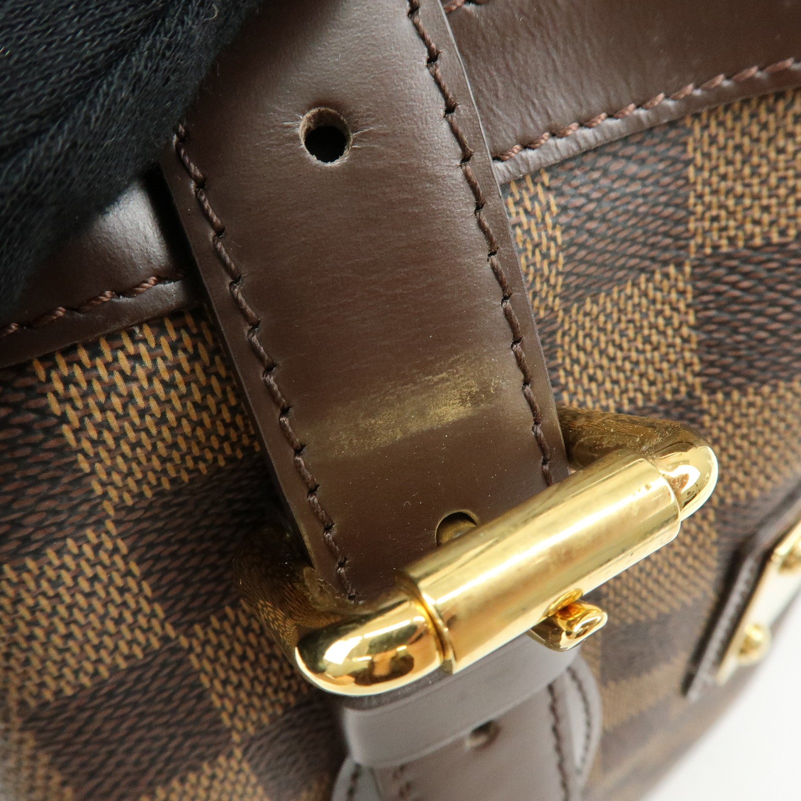 Louis Vuitton Damier Hampstead MM Hand Bag Tote Bag Brown N51204