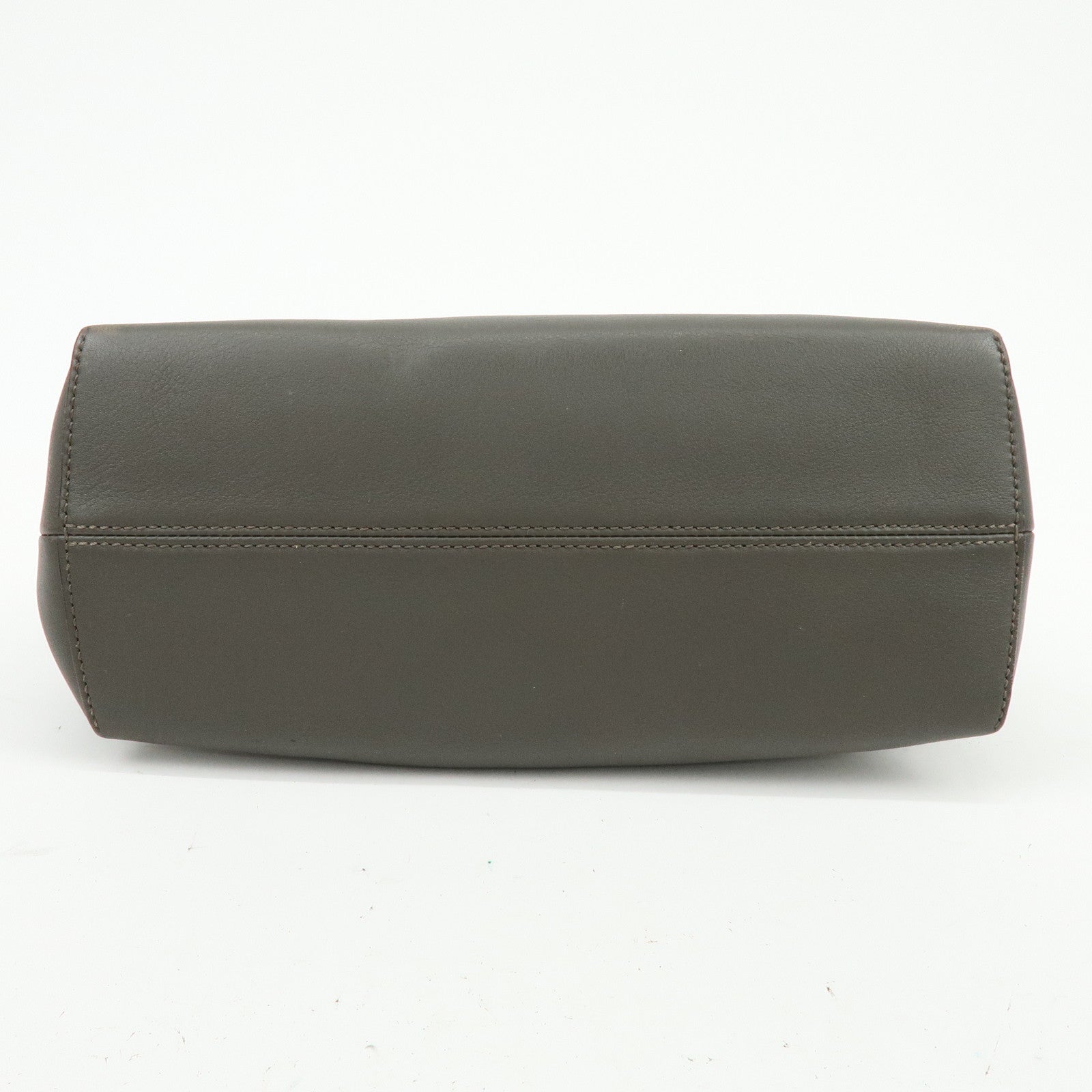 FENDI By The Way Medium 2Way Bag Hand Bag Shoulder Bag Gray 8BL146