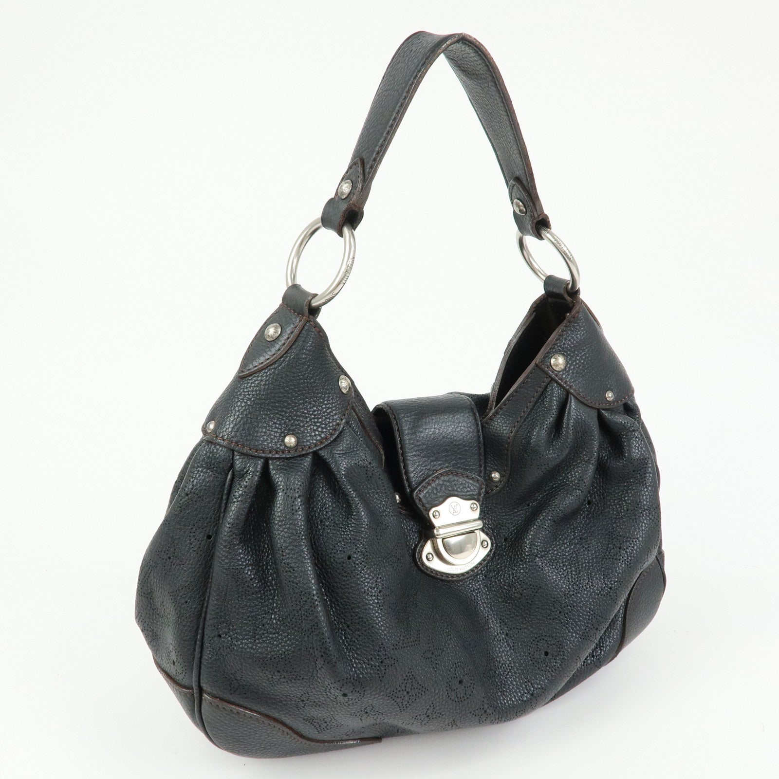 Louis Vuitton Monogram Mahina Solar PM Shoulder Bag Noir M93127