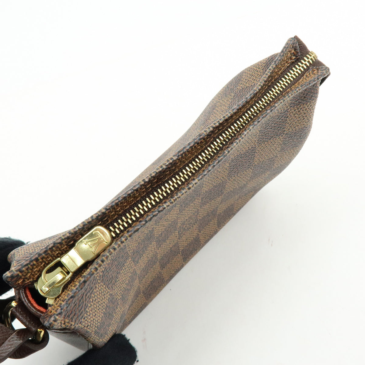 Louis Vuitton Damier Trousse Makeup Accessory Pouch Hand Bag N51982