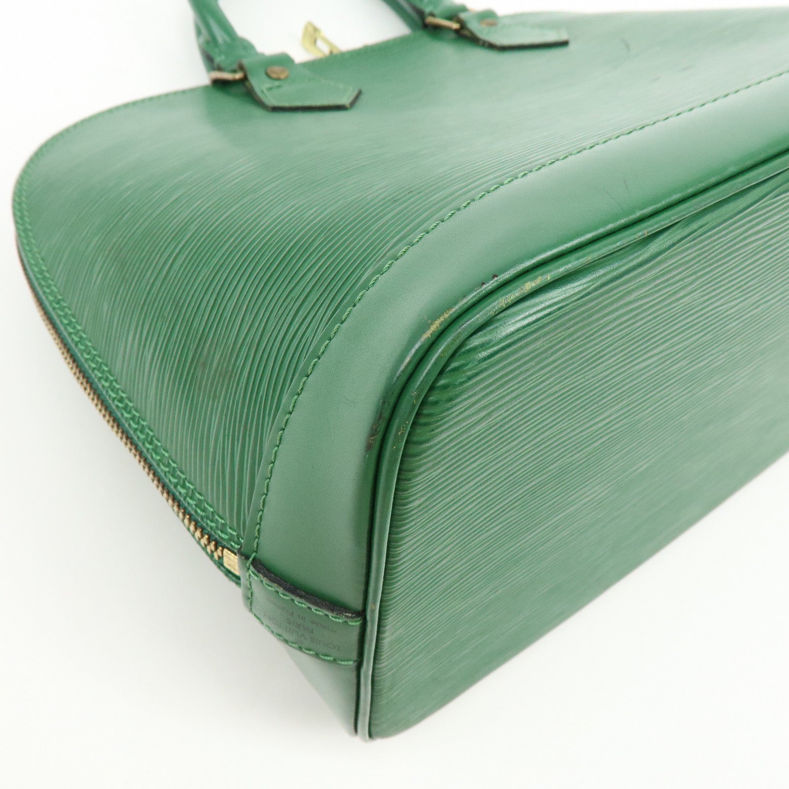 Louis Vuitton Epi Alma 2Way Bag Hand Bag Borneo Green M52144
