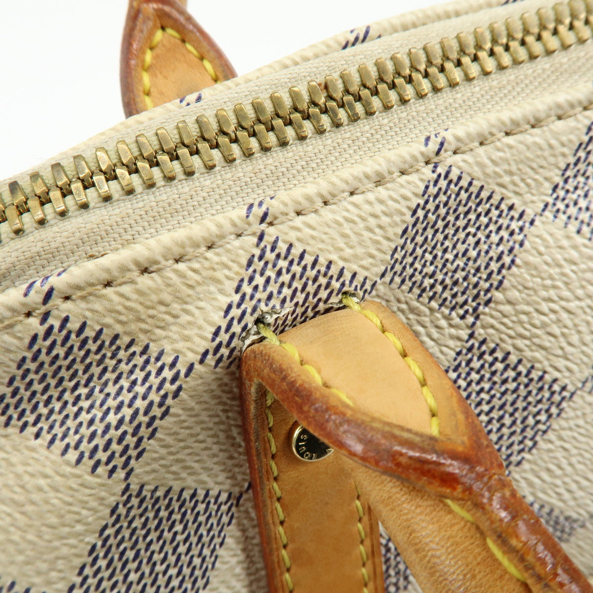Louis Vuitton Damier Azur Canvas Figheri PM Tote Shoulder Bag N41176