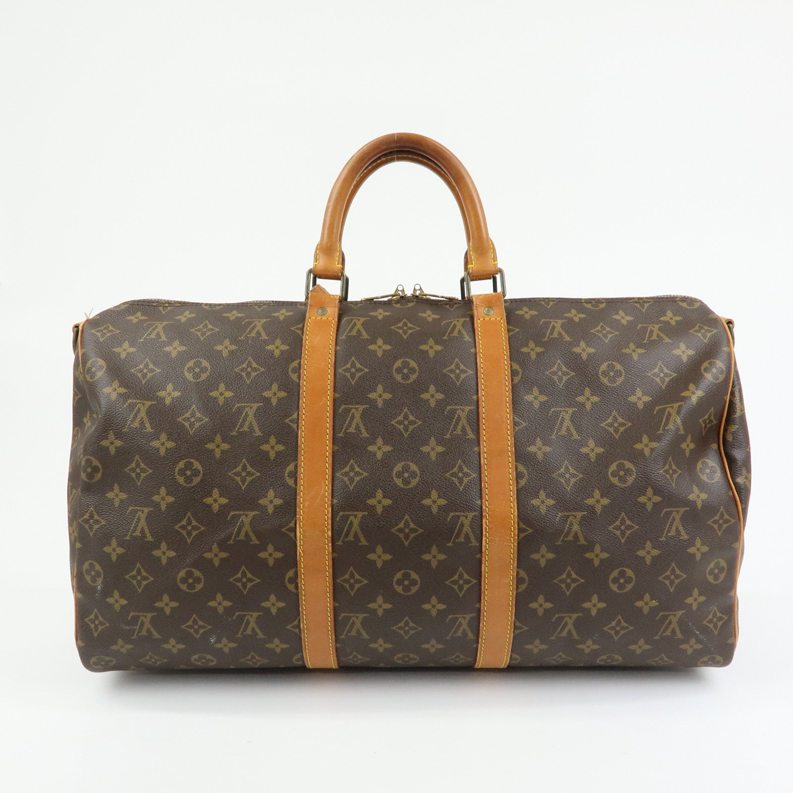 Louis Vuitton Monogram Keep All Bandouliere 50 Boston Bag M41416