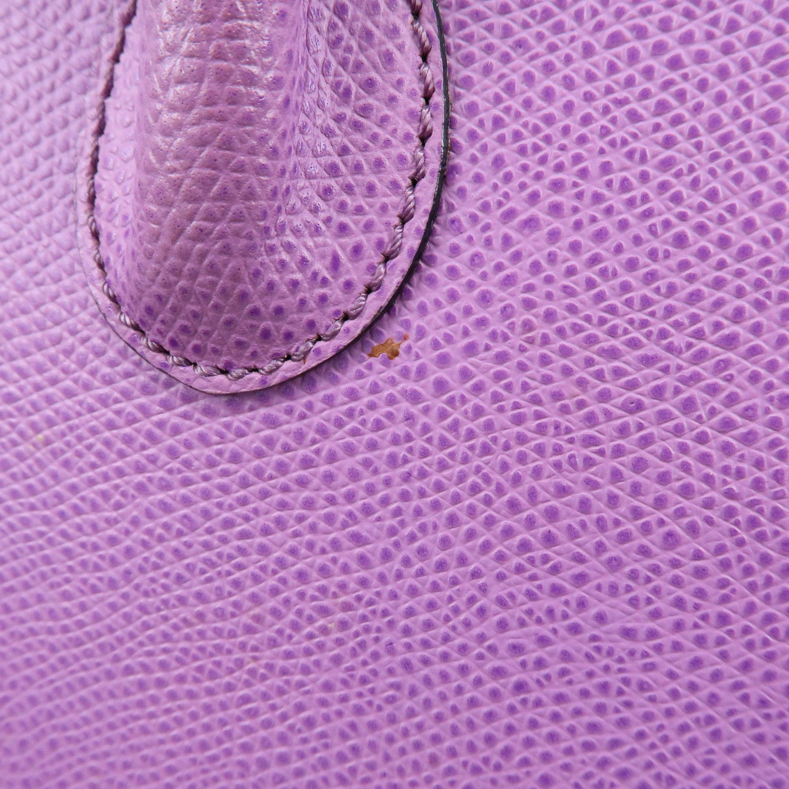 CELINE Leather 2Way Bag Shoulder Hand Bag Purple