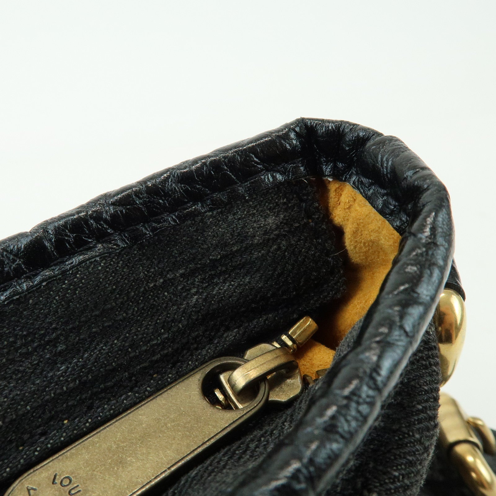 Louis Vuitton Monogram Denim Neo Cabby MM 2Way Bag Noir M95351