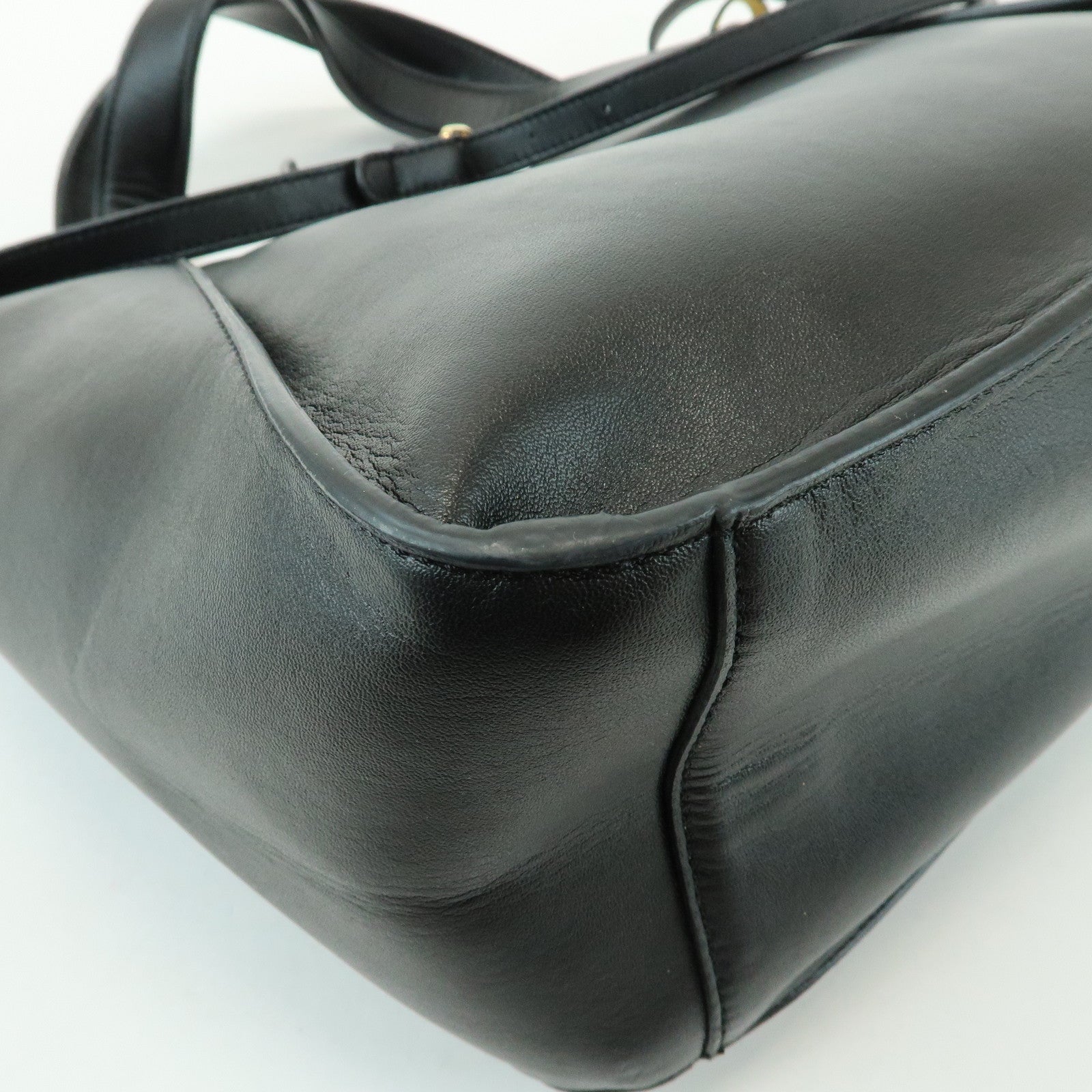STELLA MCCARTNEY Faux Leather 2Way Bag Hand Bag Shoulder Bag Black