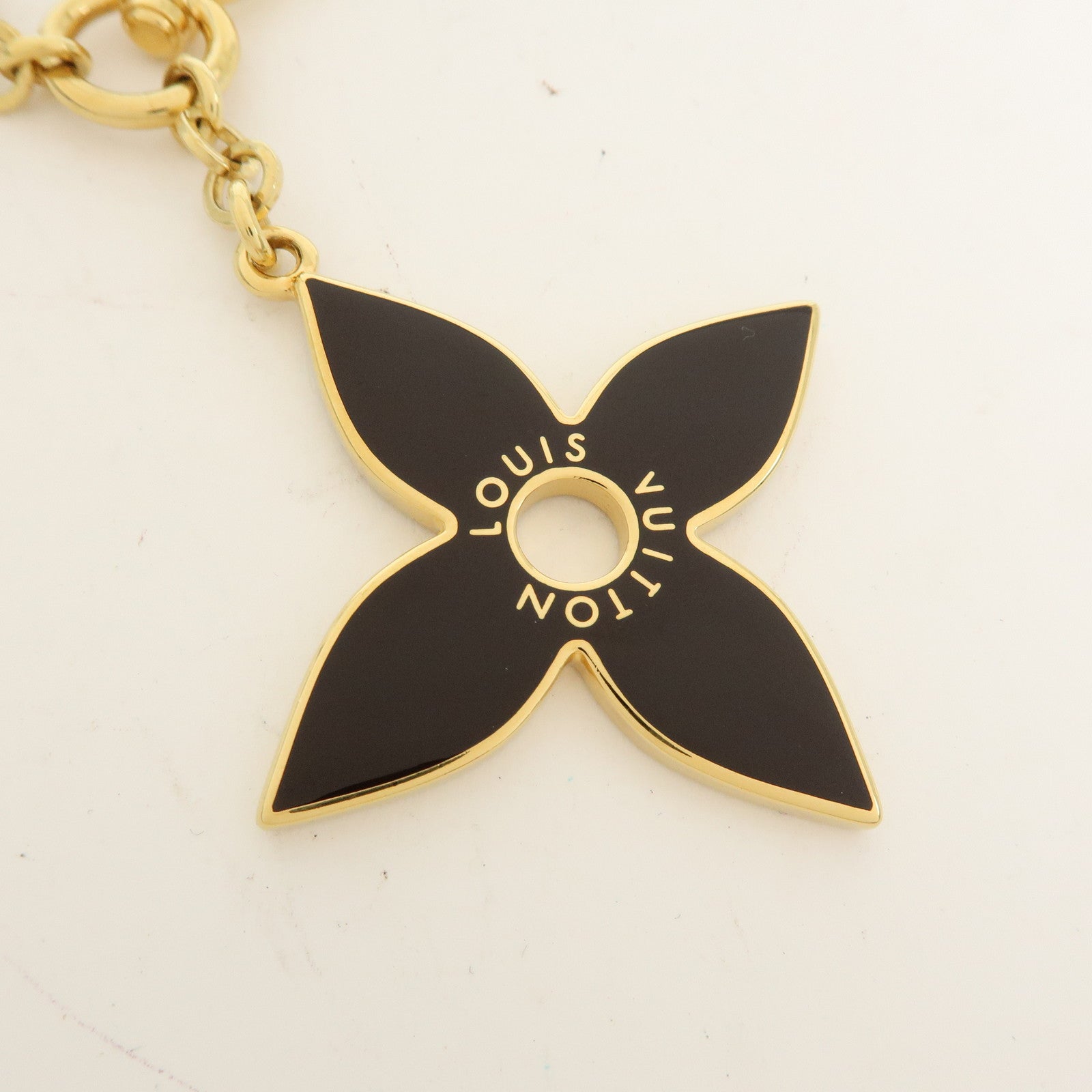 Louis Vuitton Porte Cles Puzzle Bag Charm Dark Brown Gold M65218
