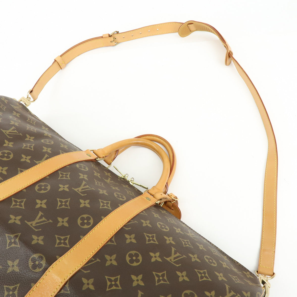 Louis Vuitton Monogram Keep All Bandouliere 55 Boston Bag M41414