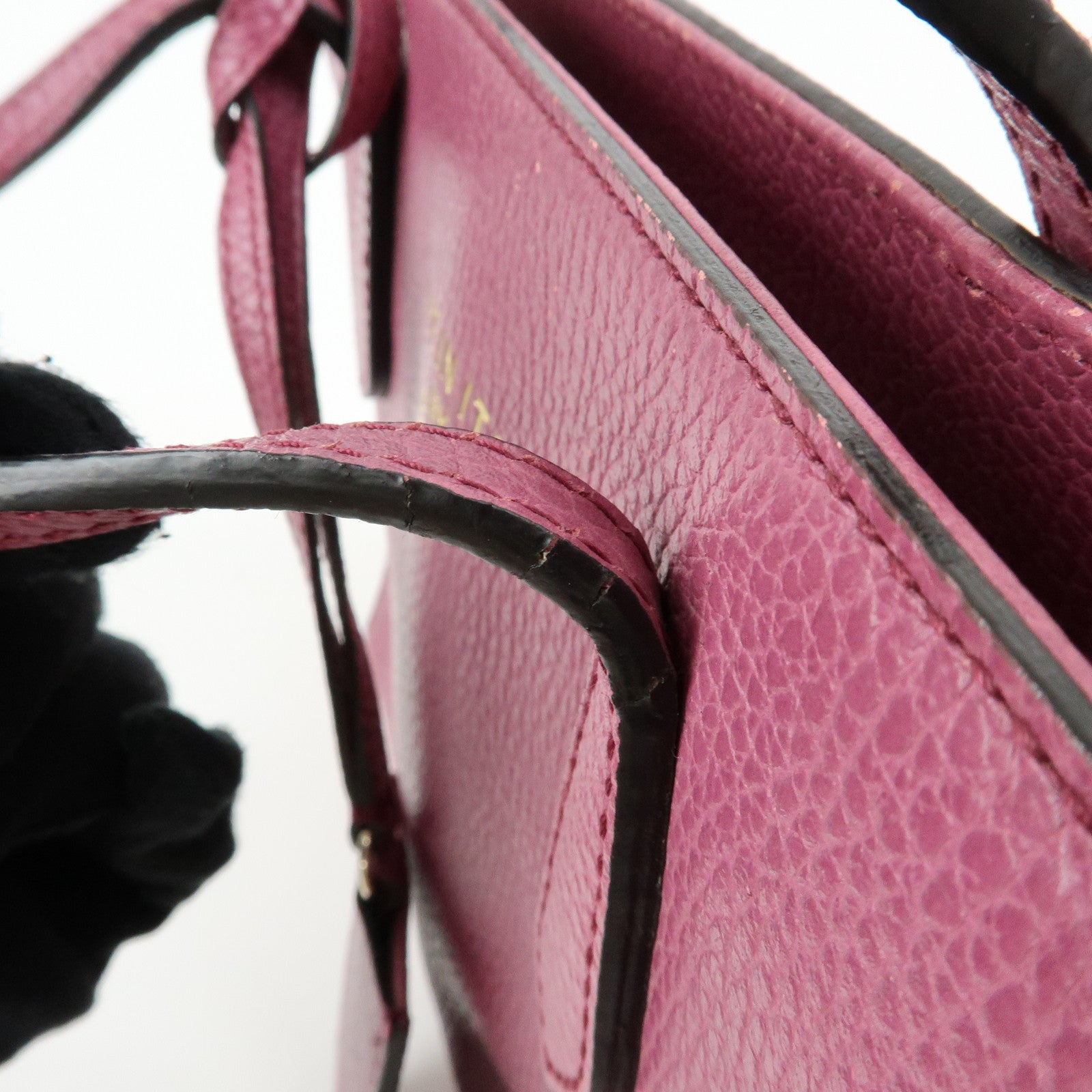 GUCCI Swing Mini Leather 2Way Bag Hand Bag Shoulder Bag Purple 368827