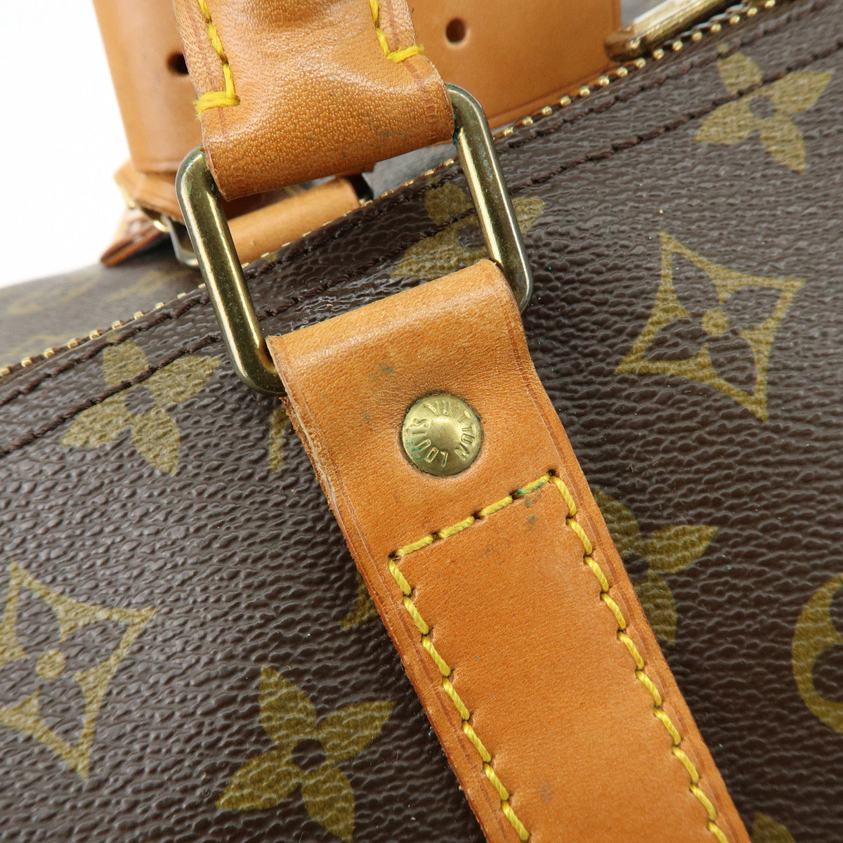 Louis Vuitton Monogram Keep All 60 Boston Bag Brown M41422