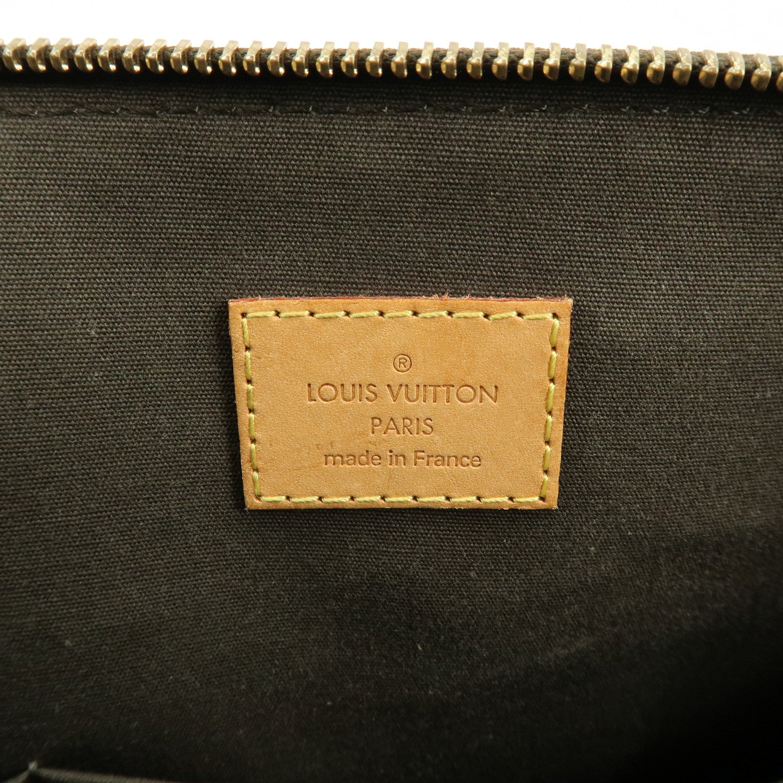 Louis Vuitton Monogram Vernis Bellevue GM Tote Bag Vert Bronze M93674