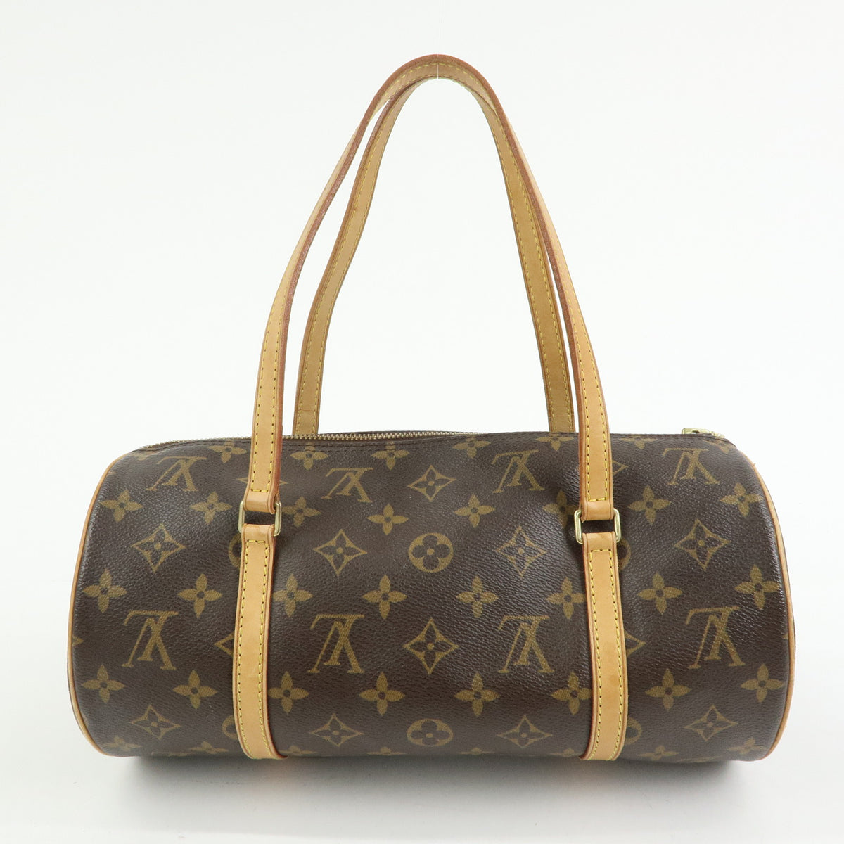 Louis Vuitton Monogram Papillon 30 Hand Bag Brown M51385