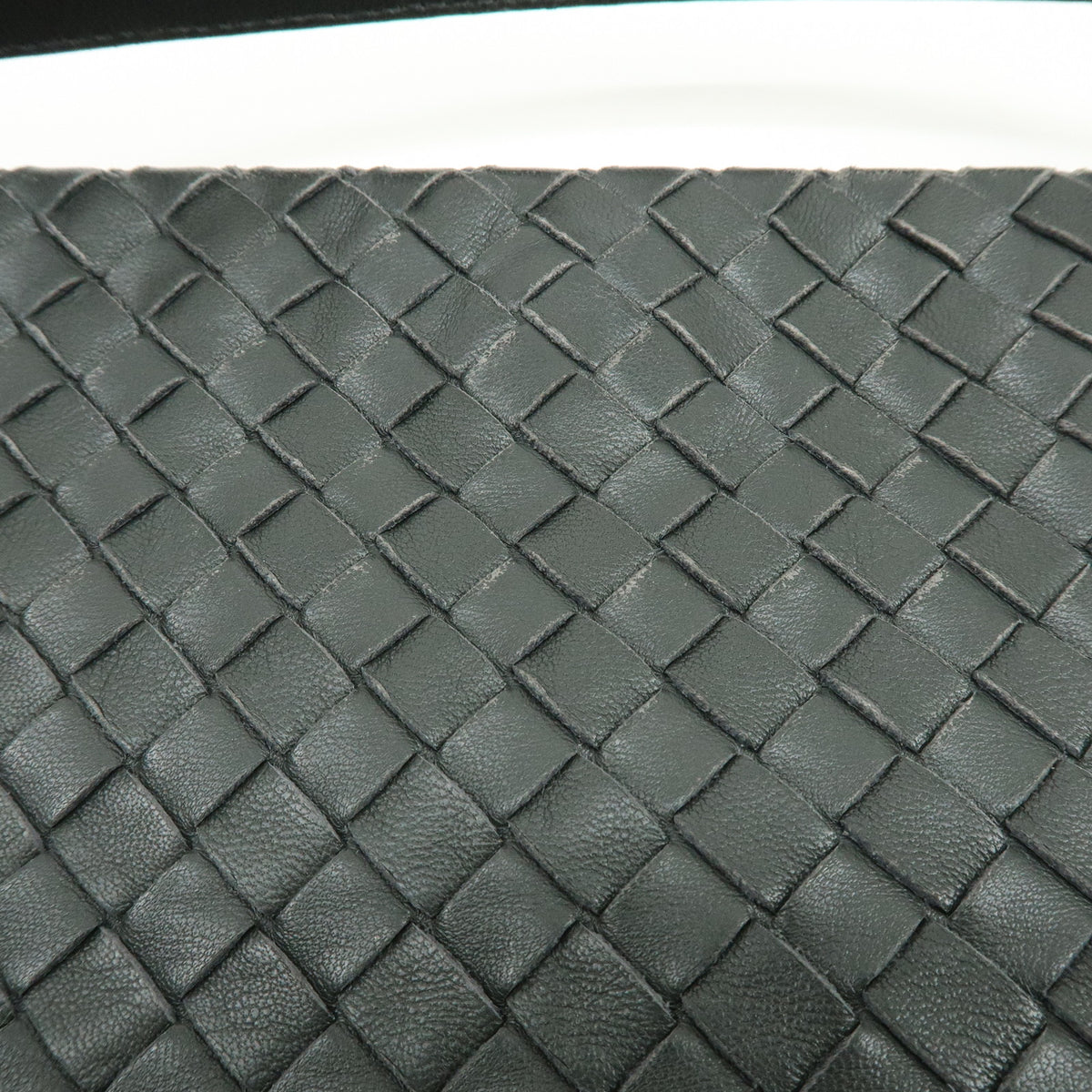 BOTTEGA VENETA Garda Intrecciato Leather Shoulder Bag Hand Bag Black