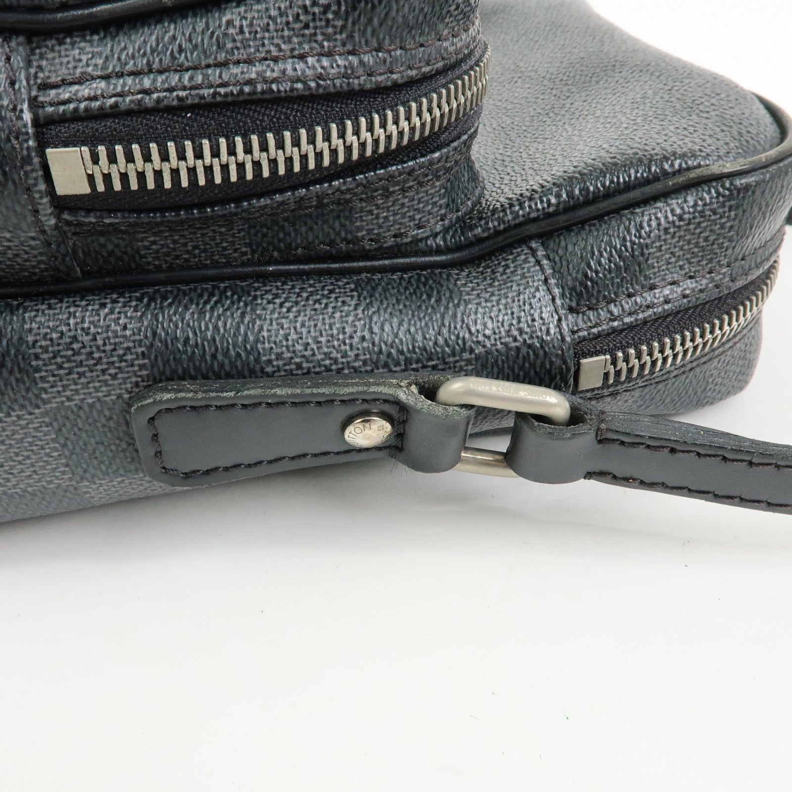 Louis Vuitton Damier Graphite Rem Shoulder Bag Black N41446