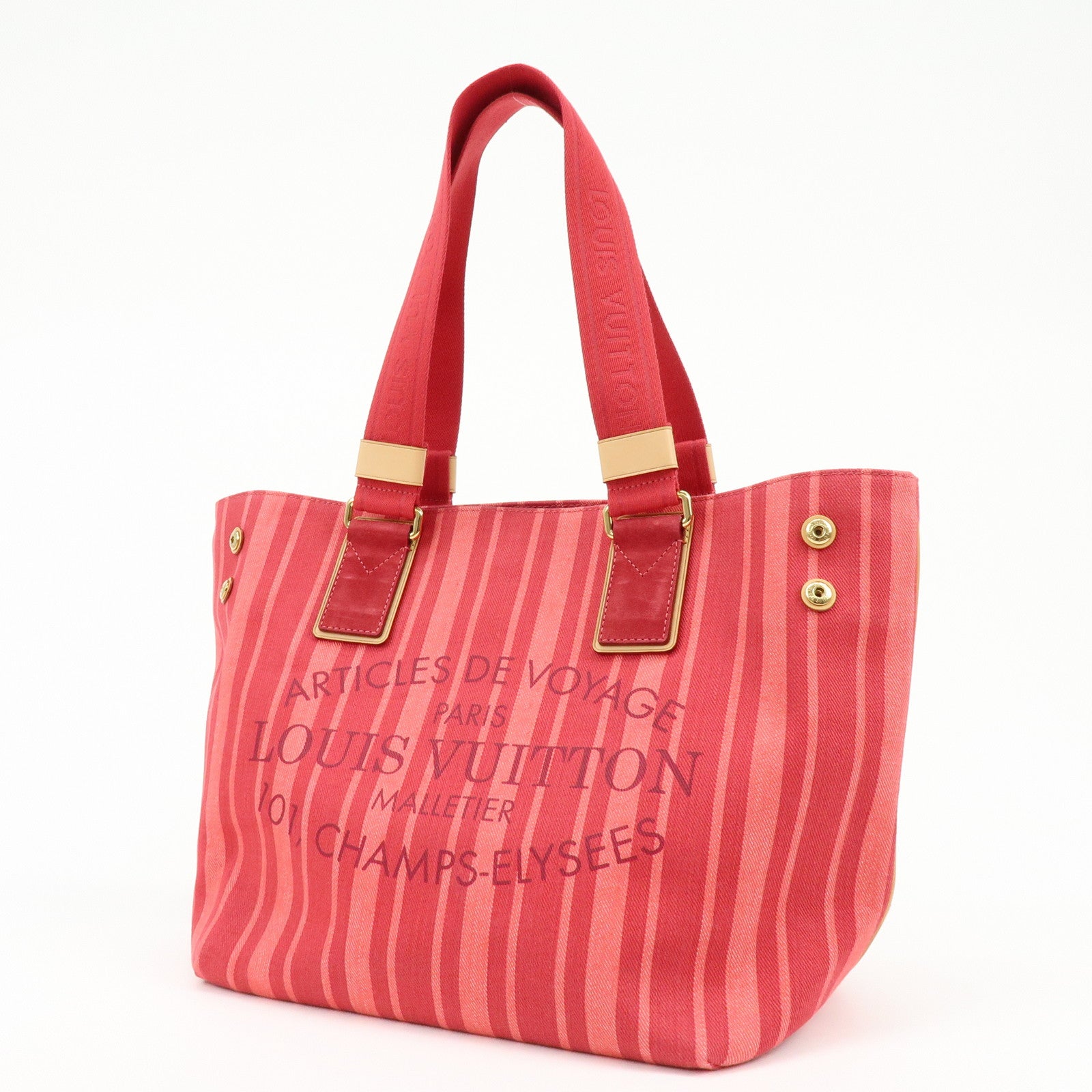 Louis Vuitton Plan Soleil Cabas PM Tote Bag Rouge Grenadine Red M94146