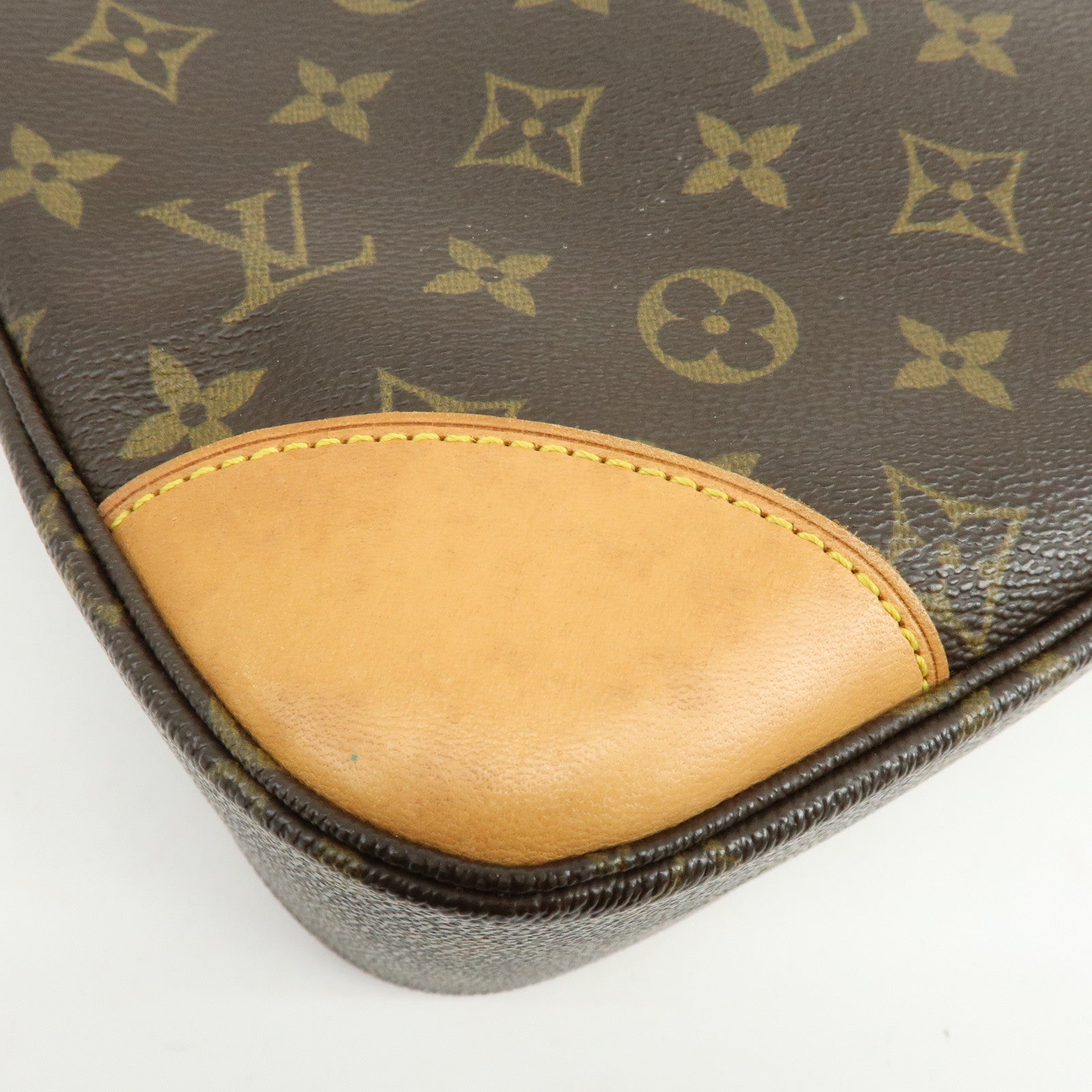 Louis Vuitton Monogram Boulogne 30 Canvas Shoulder Bag Brown M51265