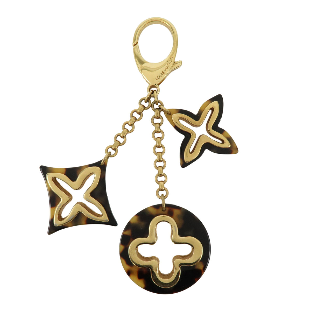 Louis Vuitton Bijou Sac Insolence Bag Charm Gold Brown M65844