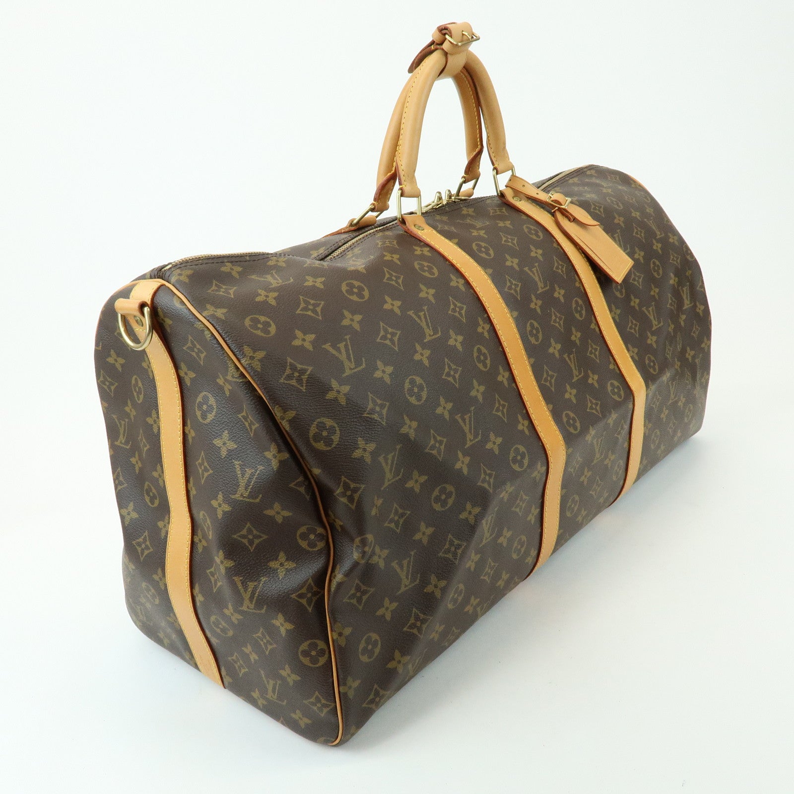 Louis Vuitton Monogram Keep All Bandouliere 60 Bag Brown M41412