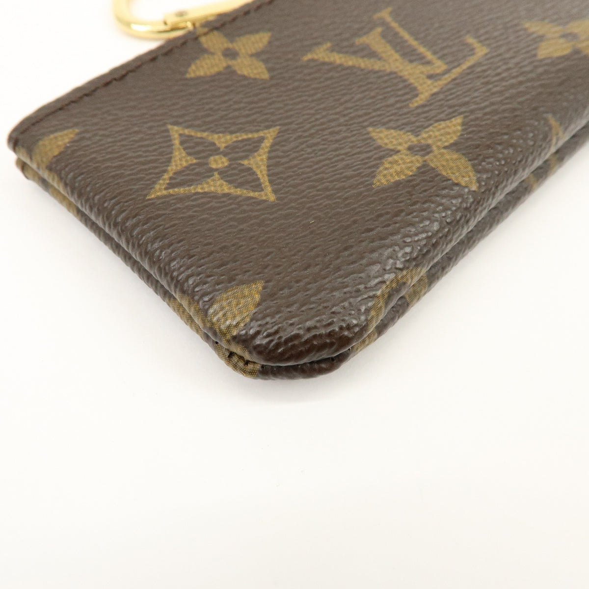 Louis Vuitton Monogram Pochette Cles Coin Case Key Case Brown M62650